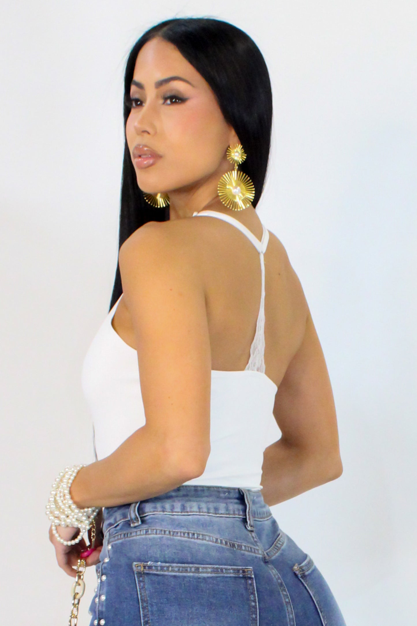 Hear Me Out Bodysuit - White