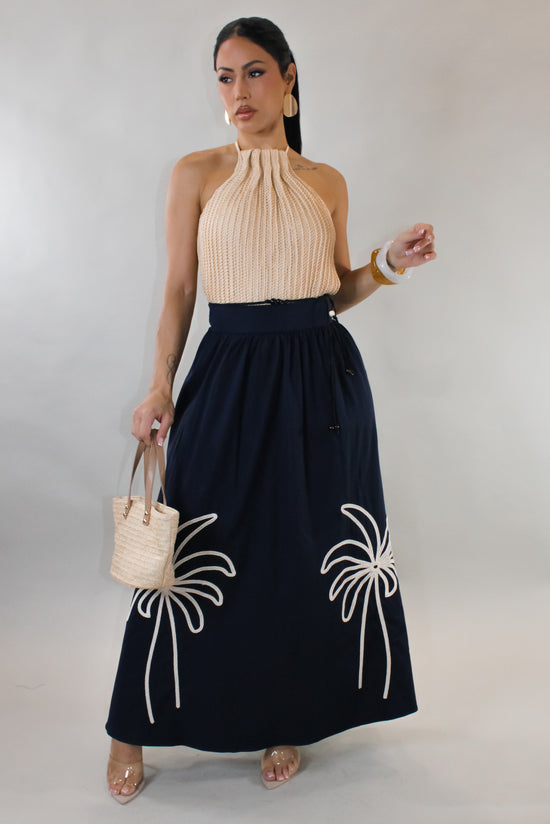 All About Timing Skirt Set - Khaki