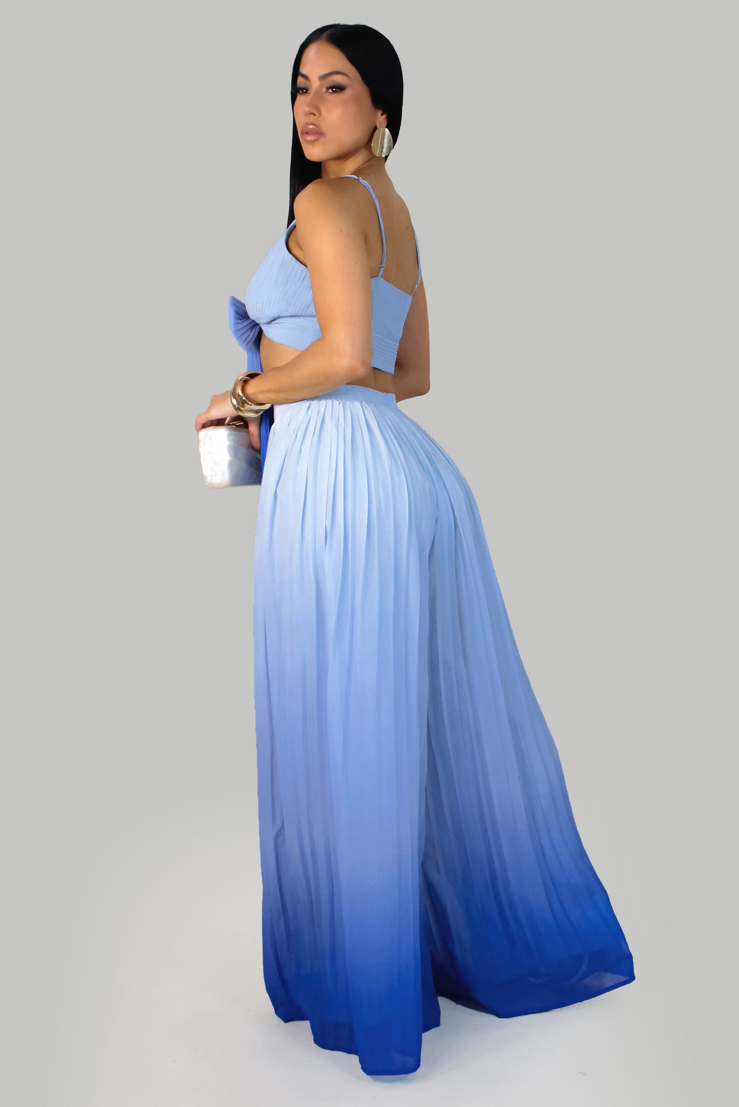 Mykonos  Pant Set - Blue