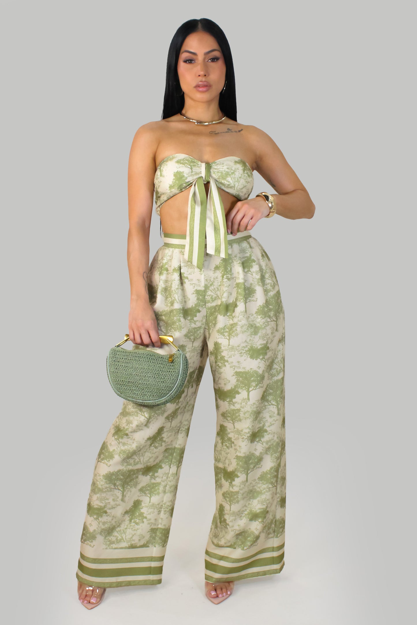 Whispering Pant-Set - Sage