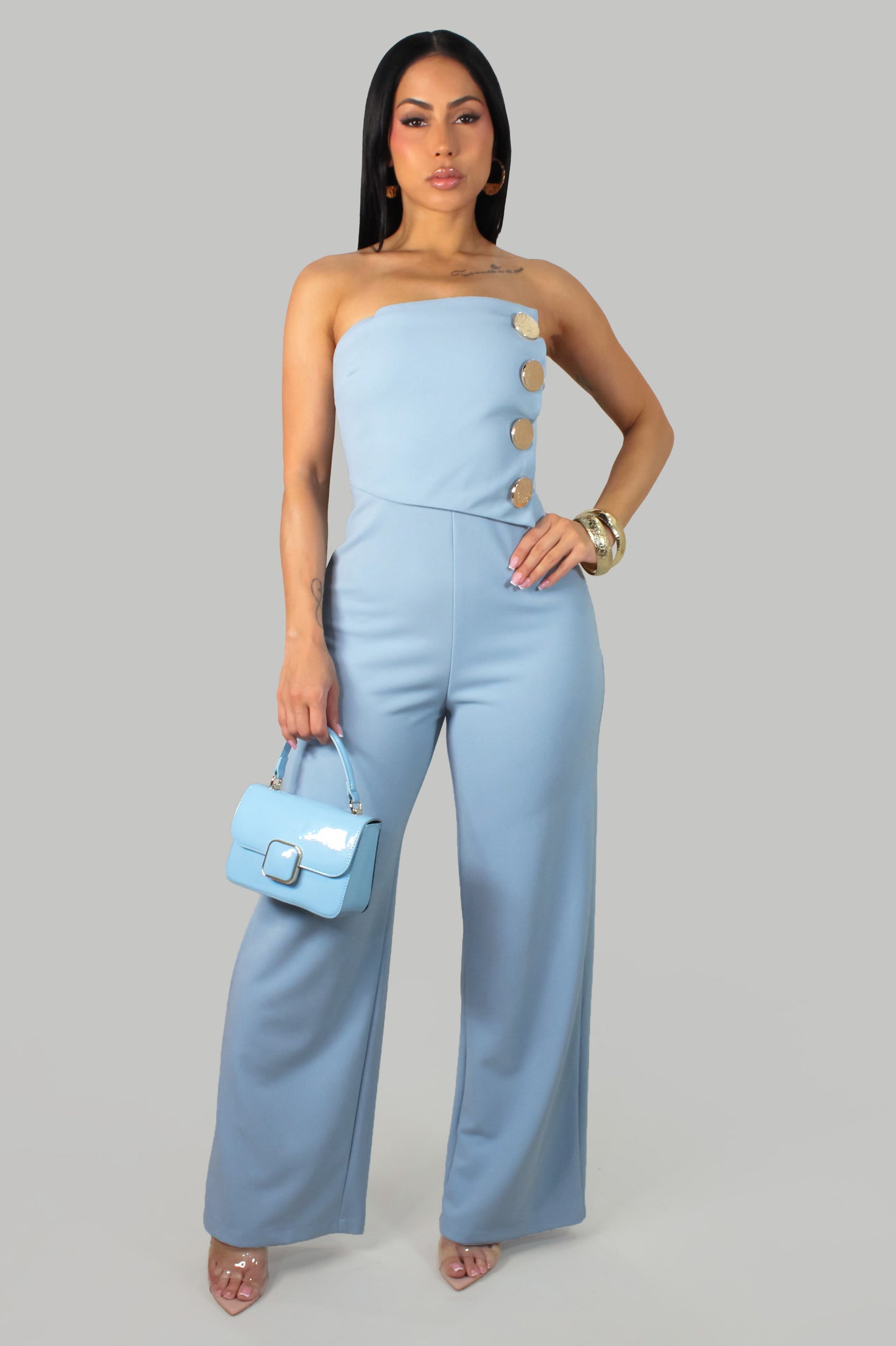 Maxime's Entrance Jumpsuit - Blue