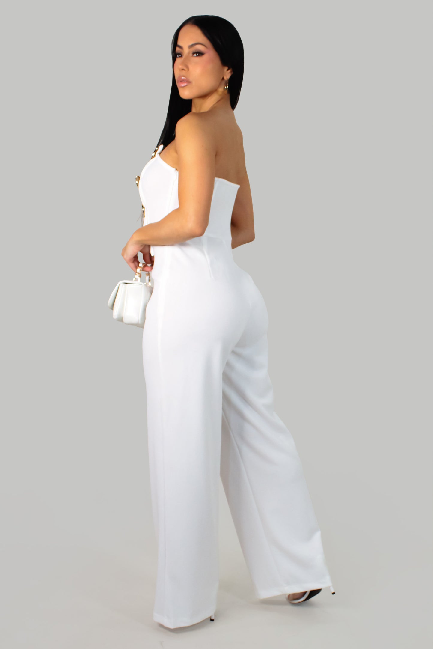 Maxime's Entrance Jumpsuit - White