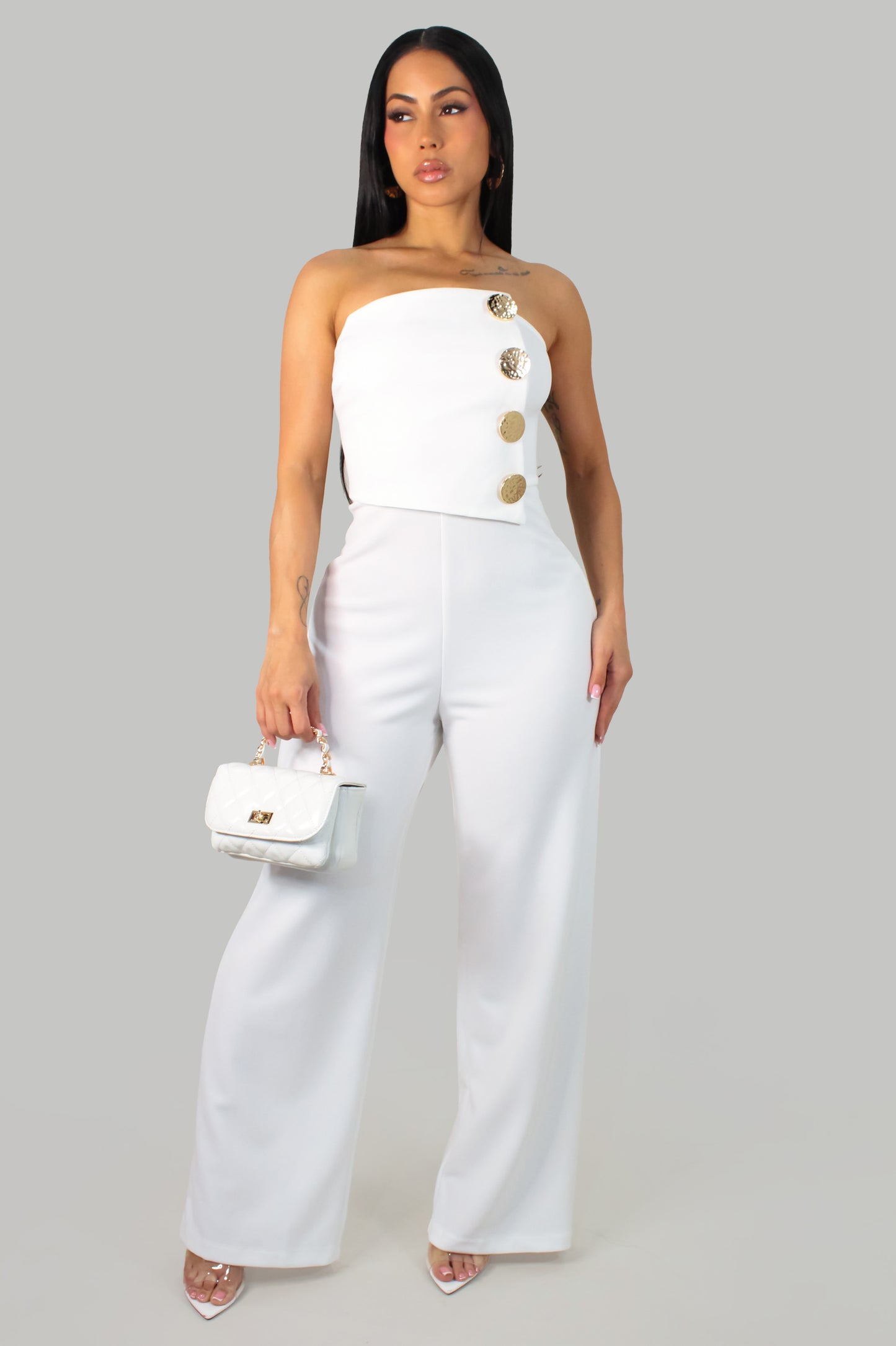 Maxime's Entrance Jumpsuit - White