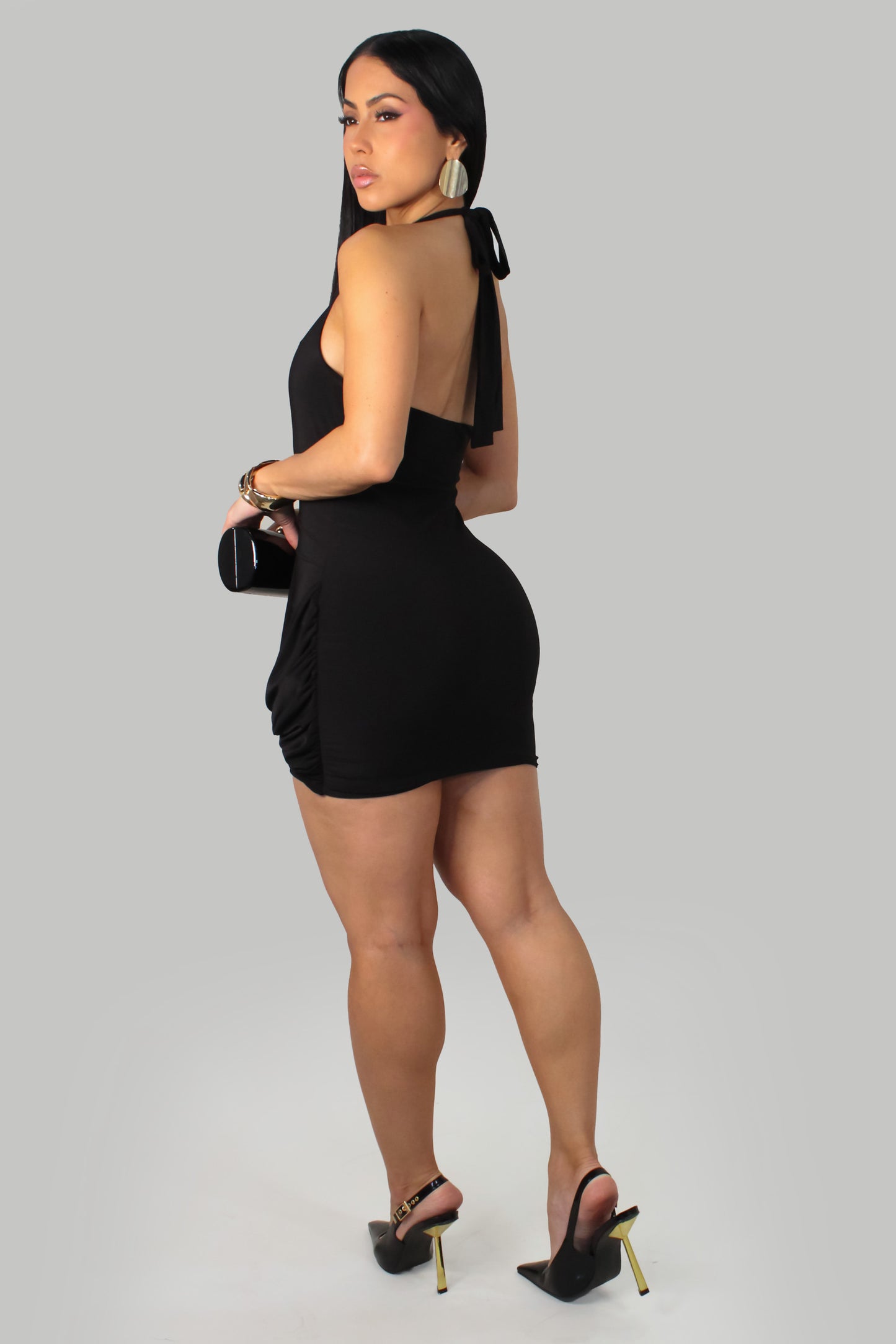 At The Party Mini Dress - Black