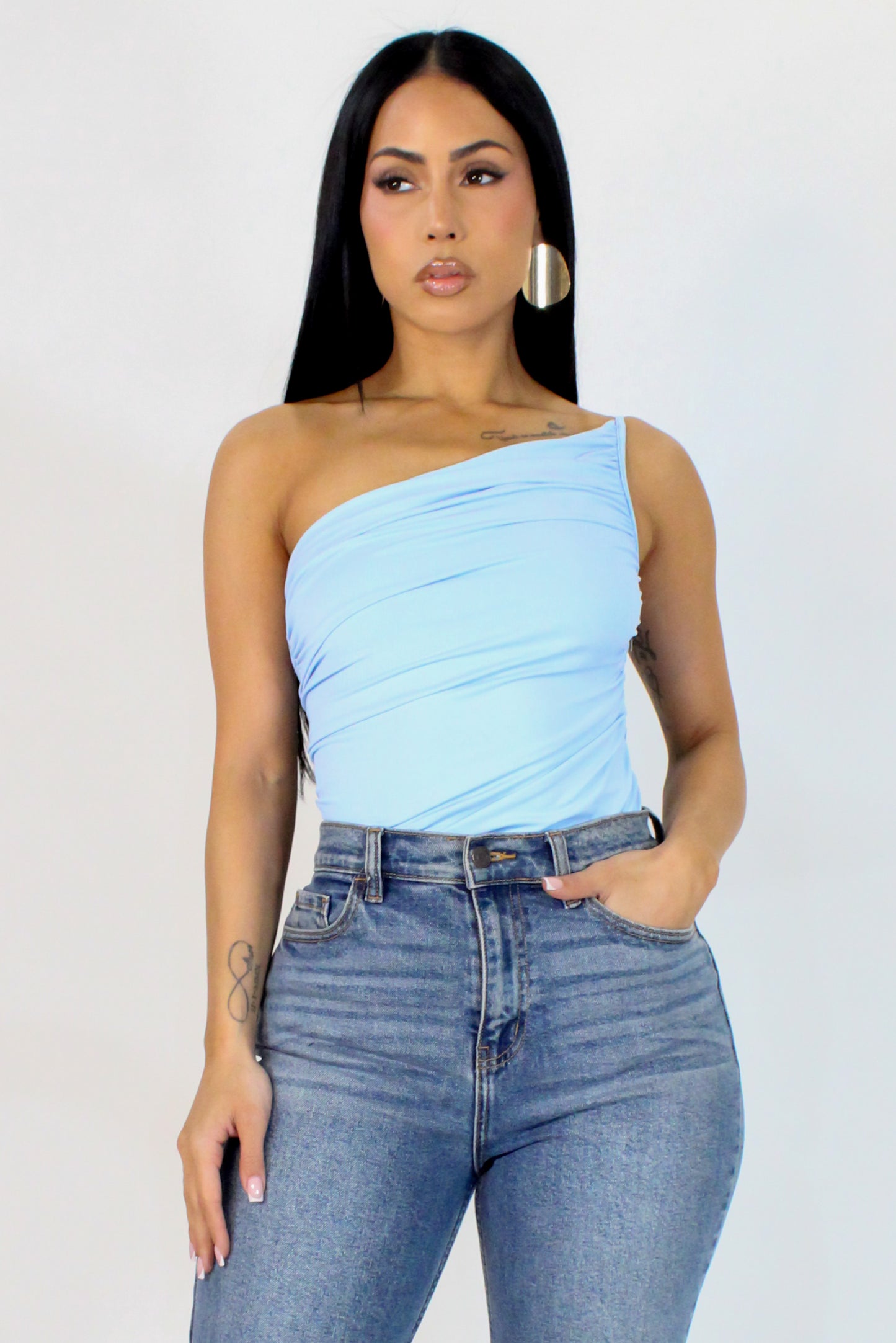 Looking At The Sky Bodysuit - Blue