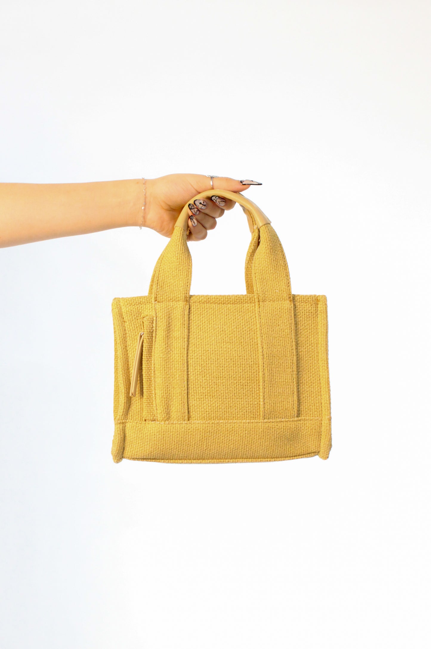 Crossing The Line Purse - Tan - Yellow - Blue