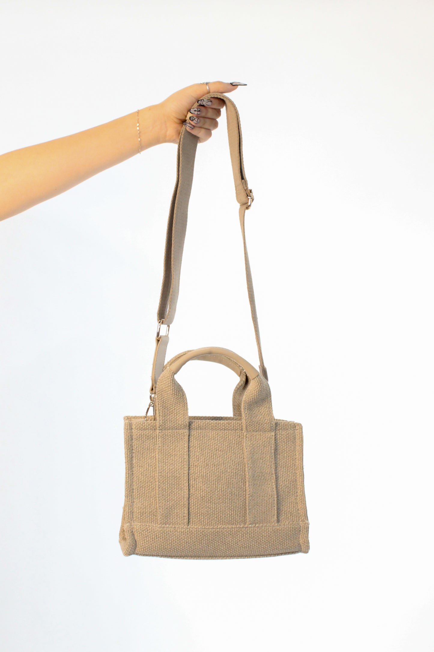 Crossing The Line Purse - Tan - Yellow - Blue