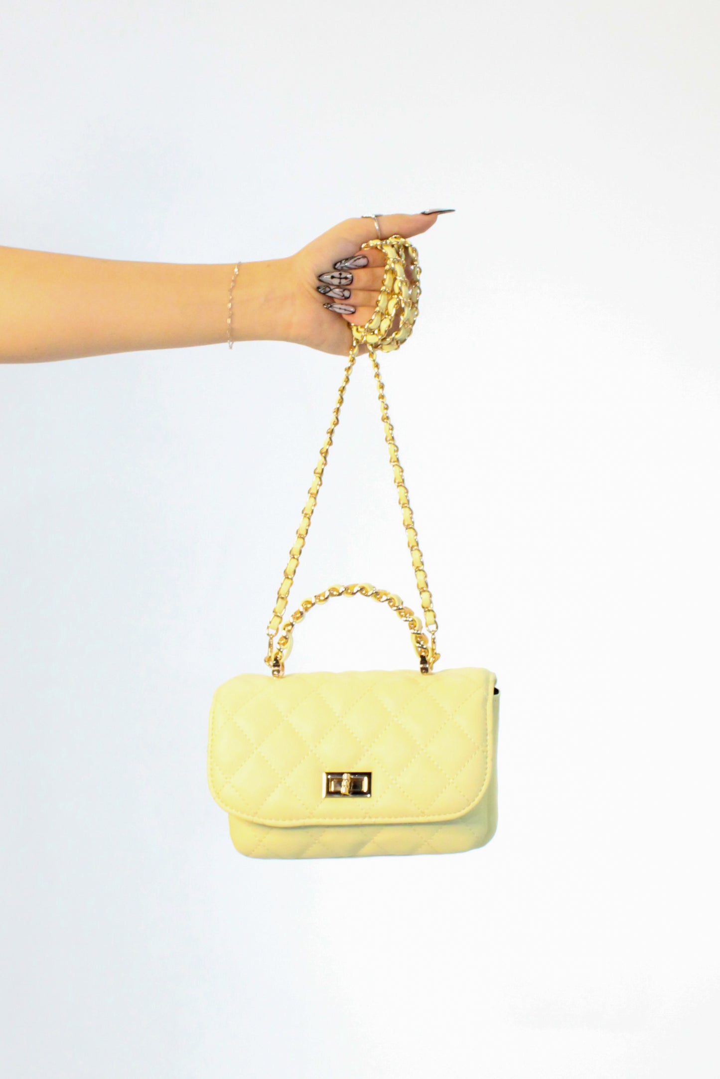 Better Than Before Purse - White - Yellow - Black