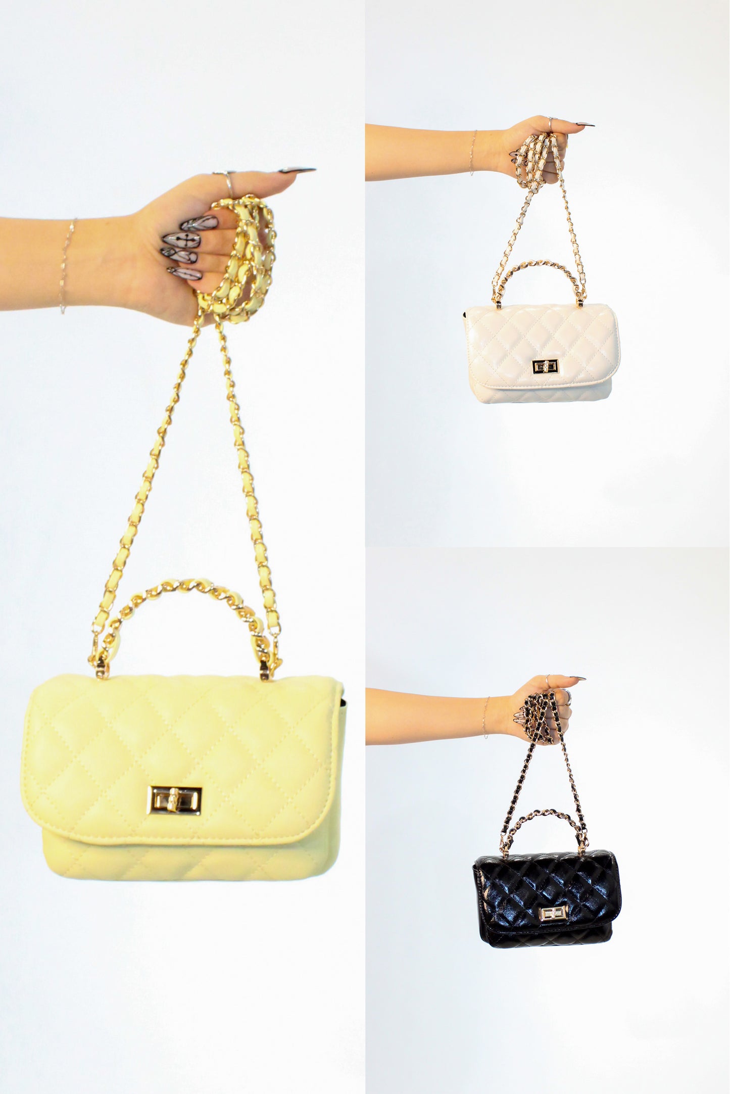 Better Than Before Purse - White - Yellow - Black