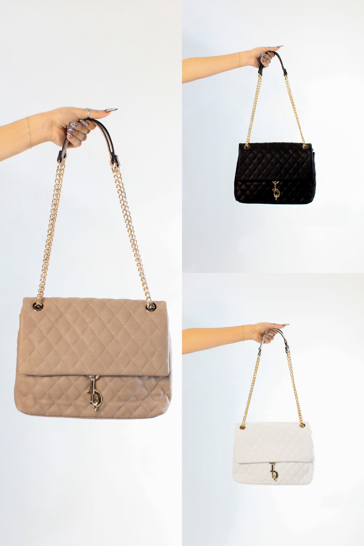 The Good Purse - White - Tan - Black