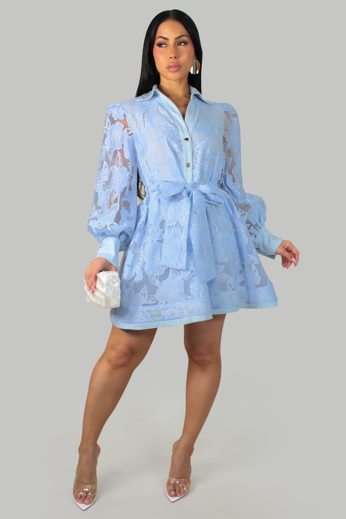 Specially For Brunch Dress - Blue