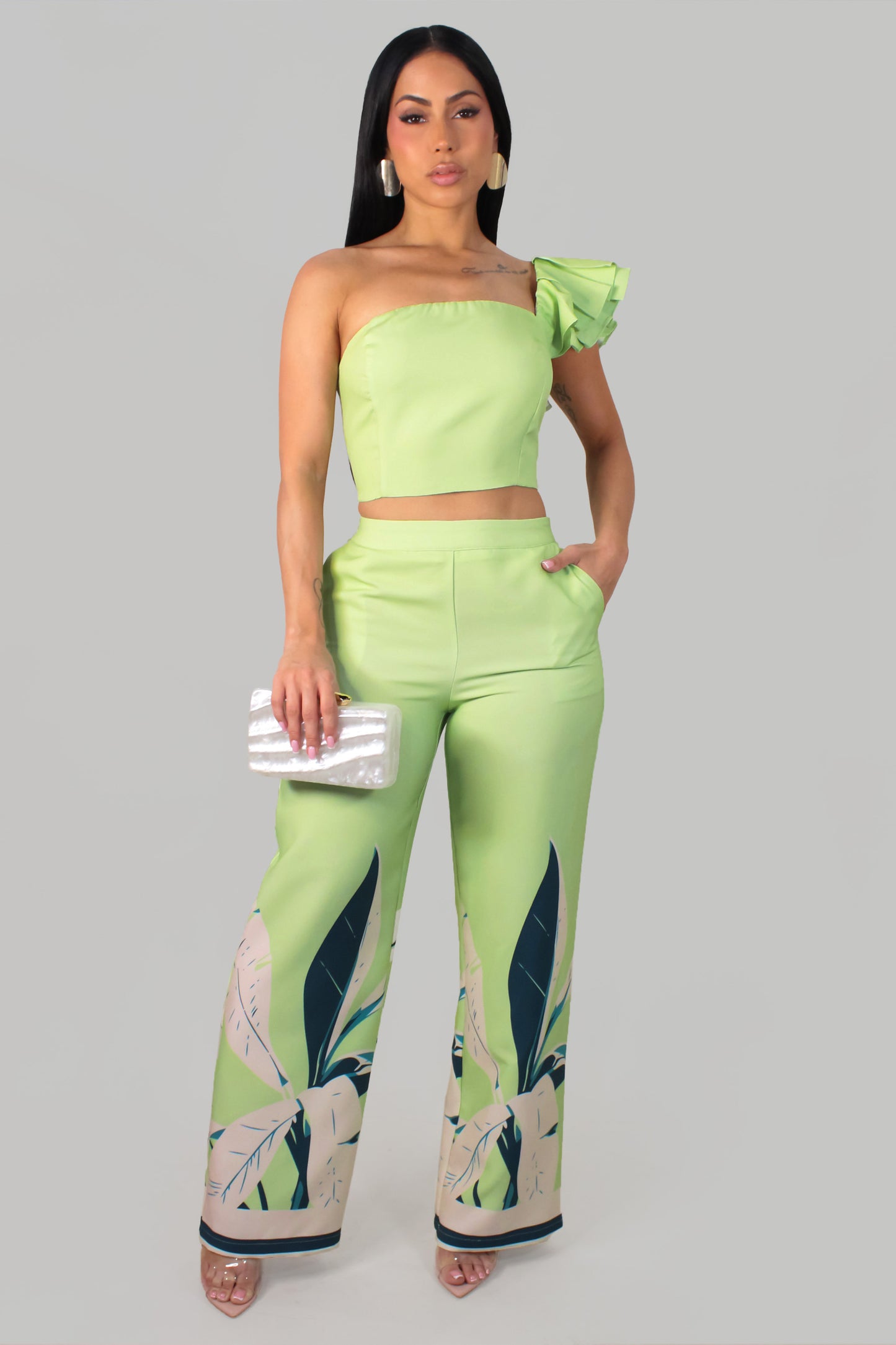 Mayra's  Pant Set - Green