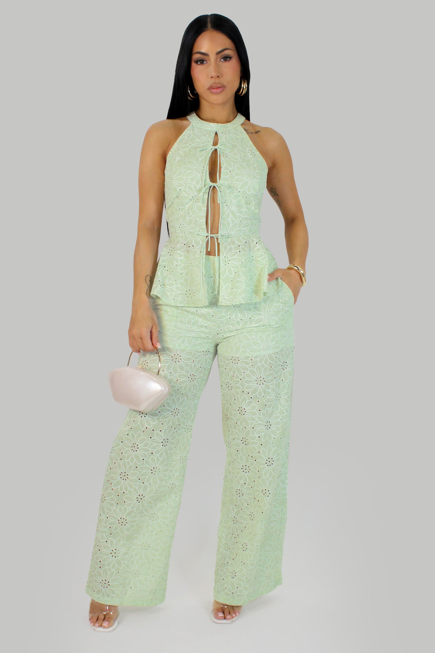 Florence's Pant Set -Mint