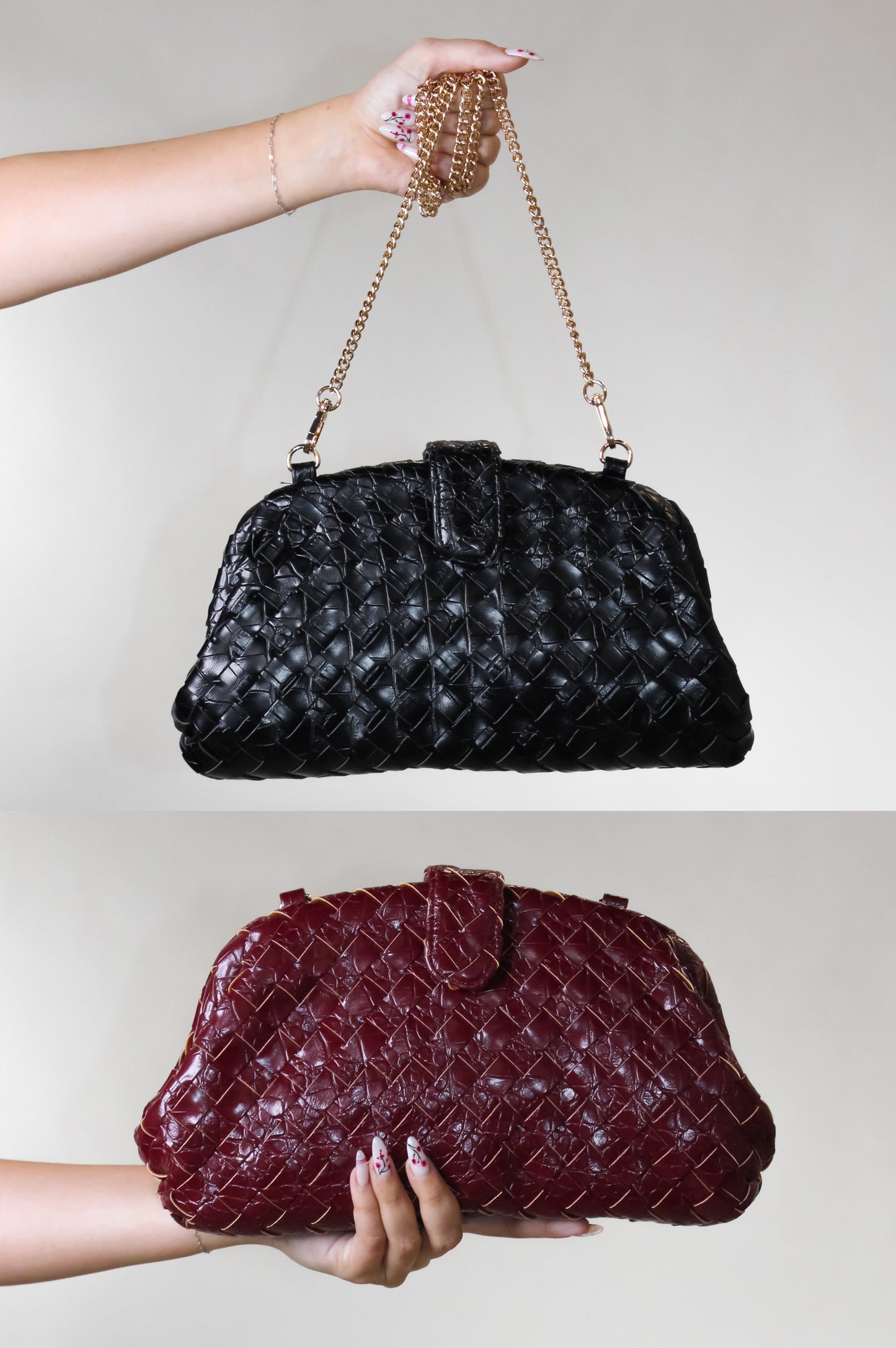 The Traveler Purse - Red - Black