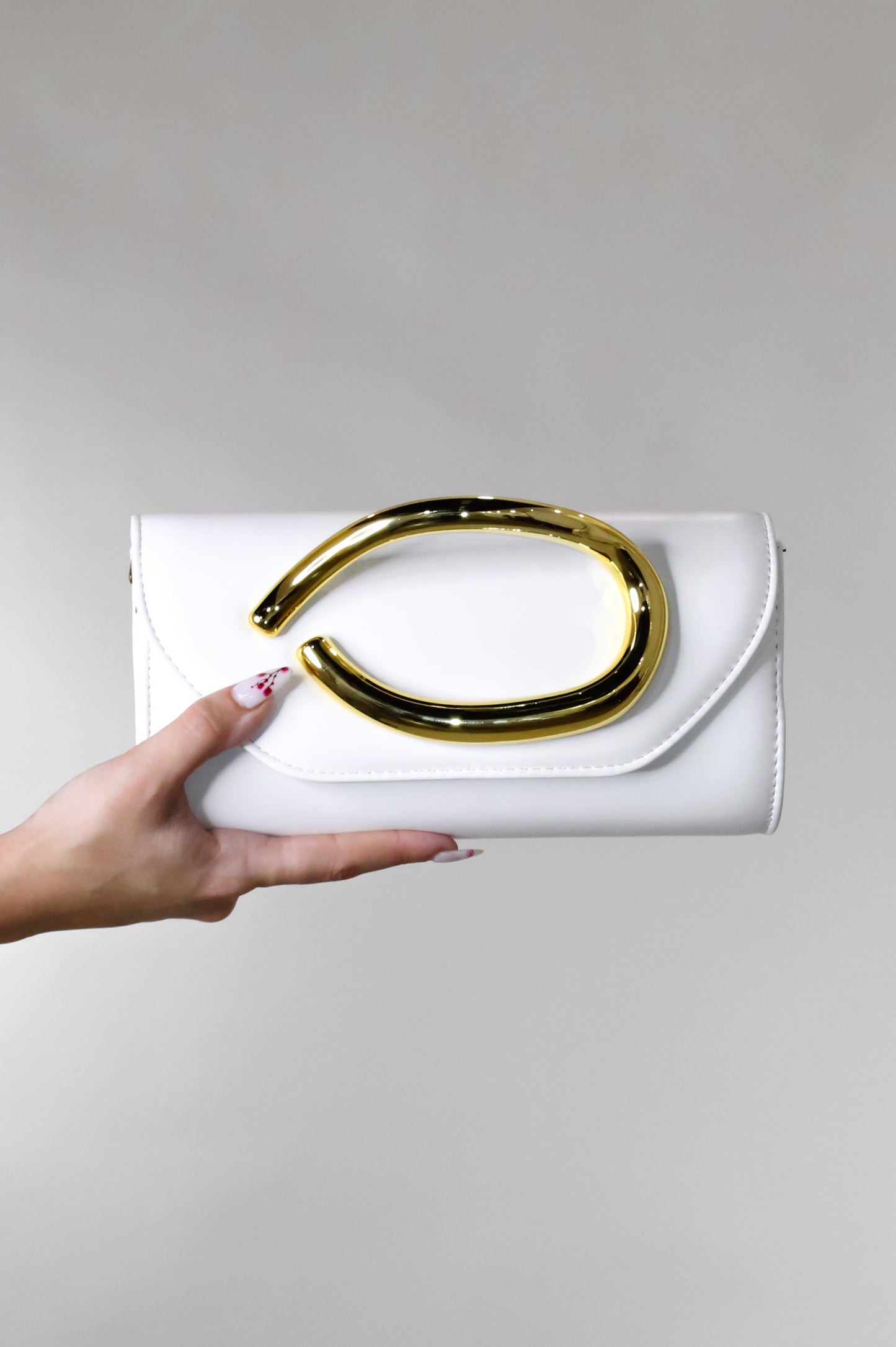 Can't Go Purse - Brown - Red - White - Print