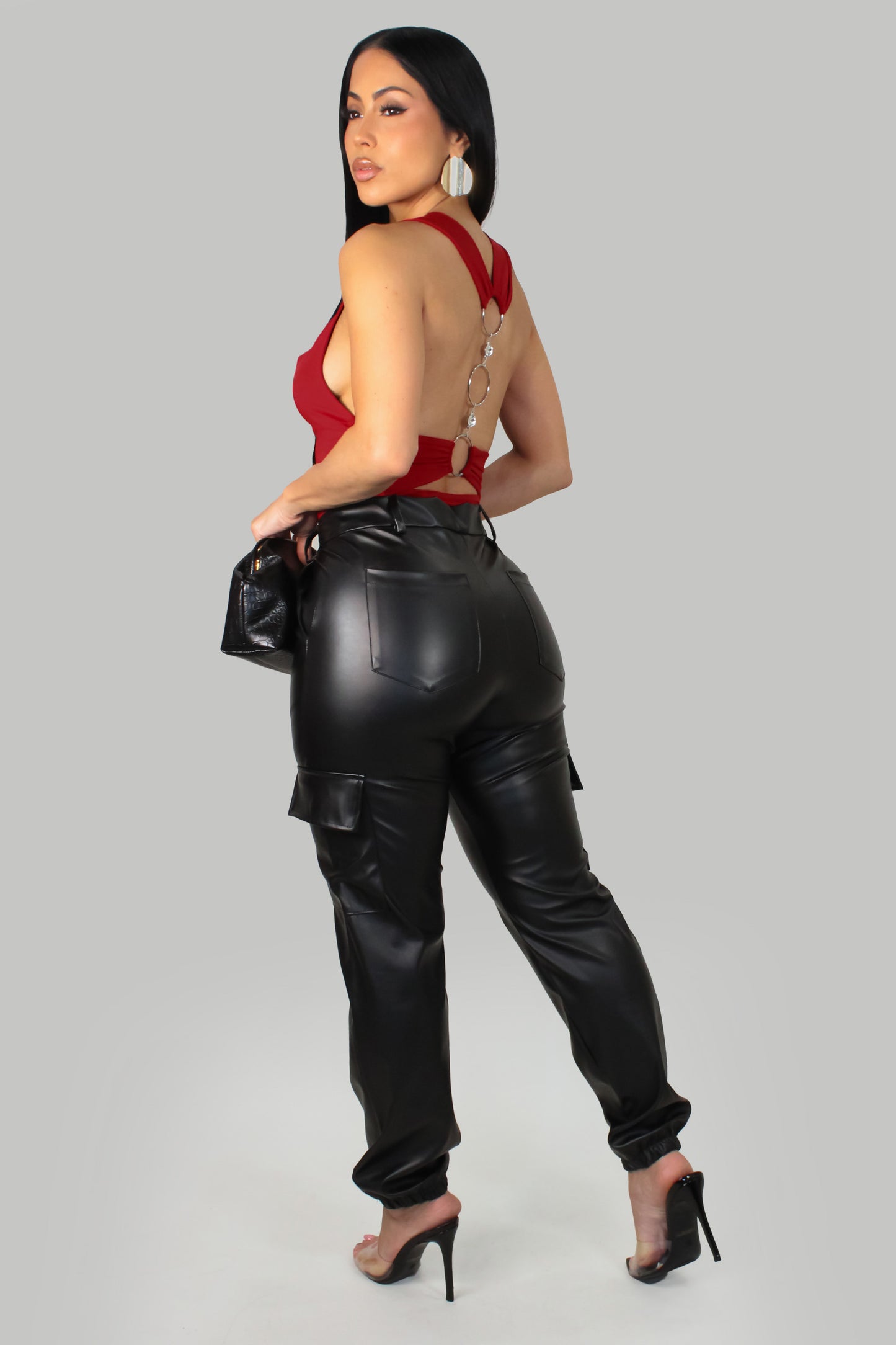 Common Places Leather Pant - Black