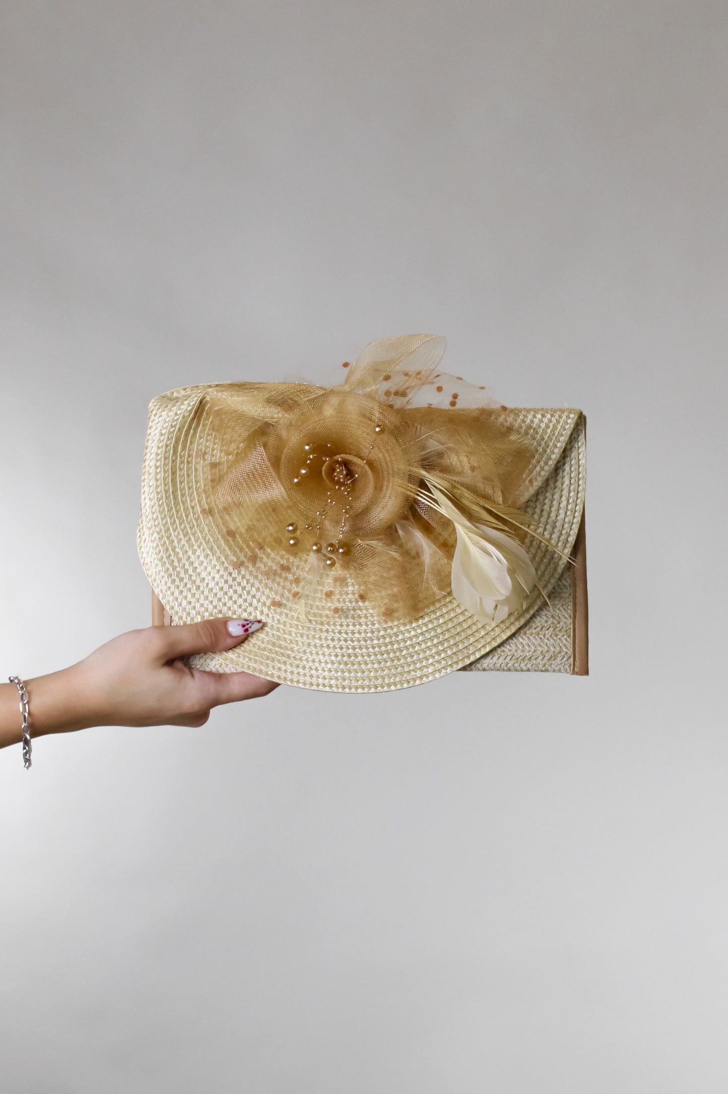 Off To The Races Purse - Beige - Black - Fuchsia - Red