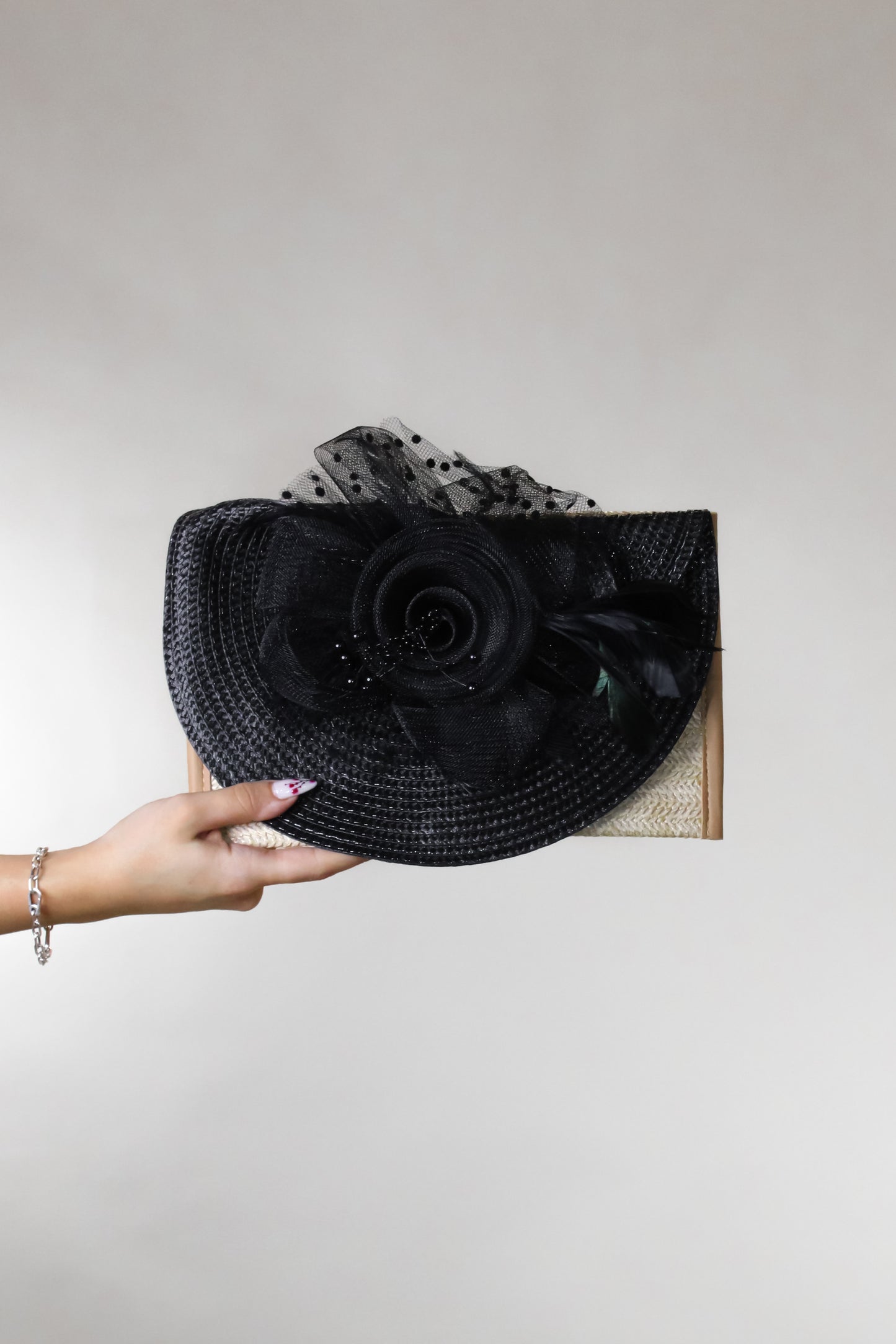 Off To The Races Purse - Beige - Black - Fuchsia - Red