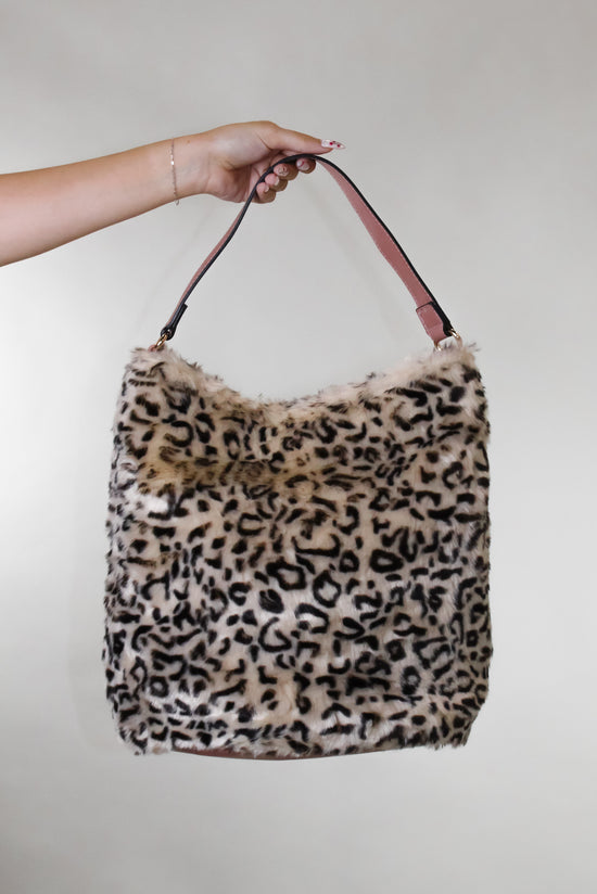 Bring Back The Fur Purse - Print - White