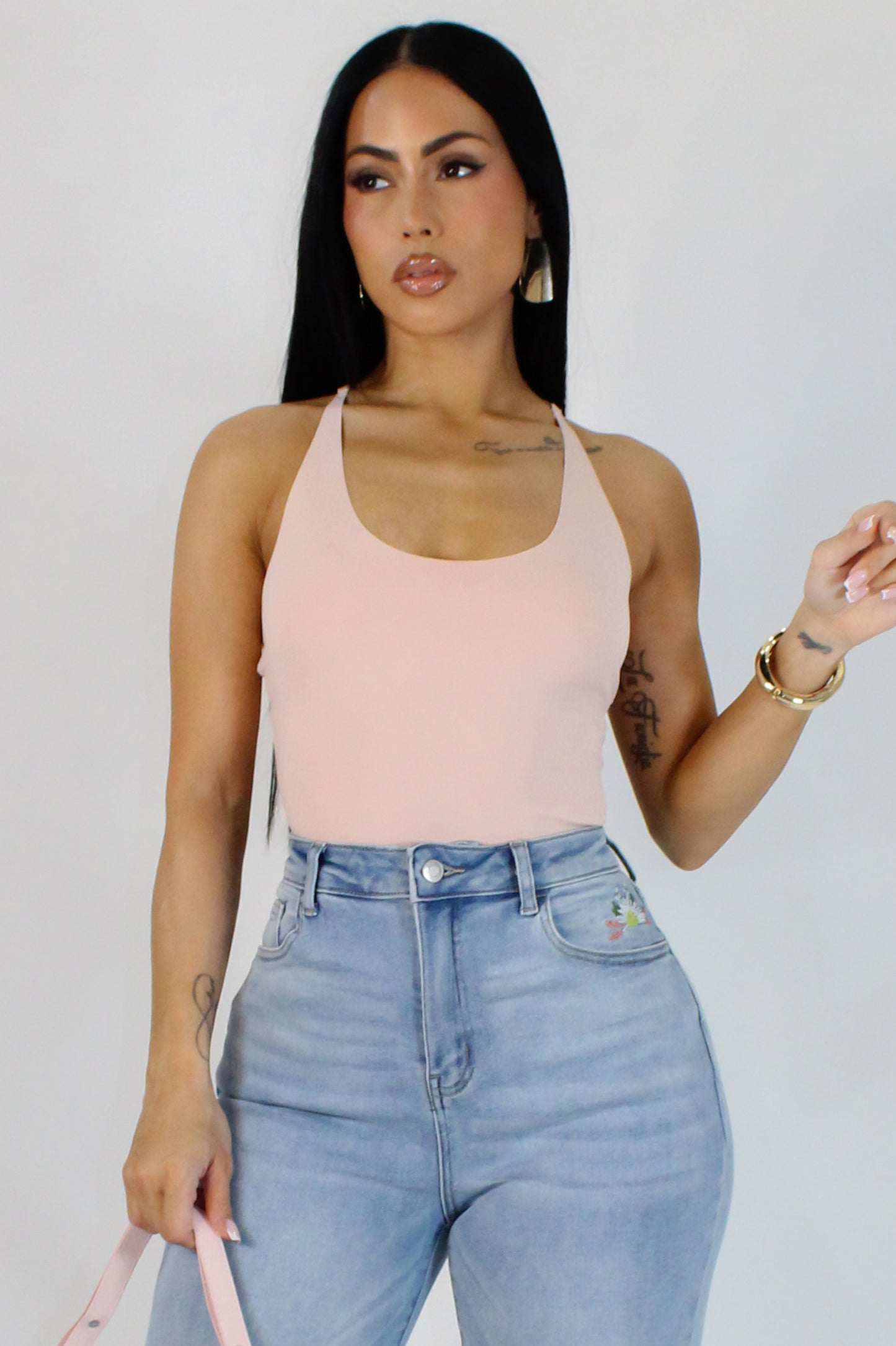 Hear Me Out Bodysuit - Mauve