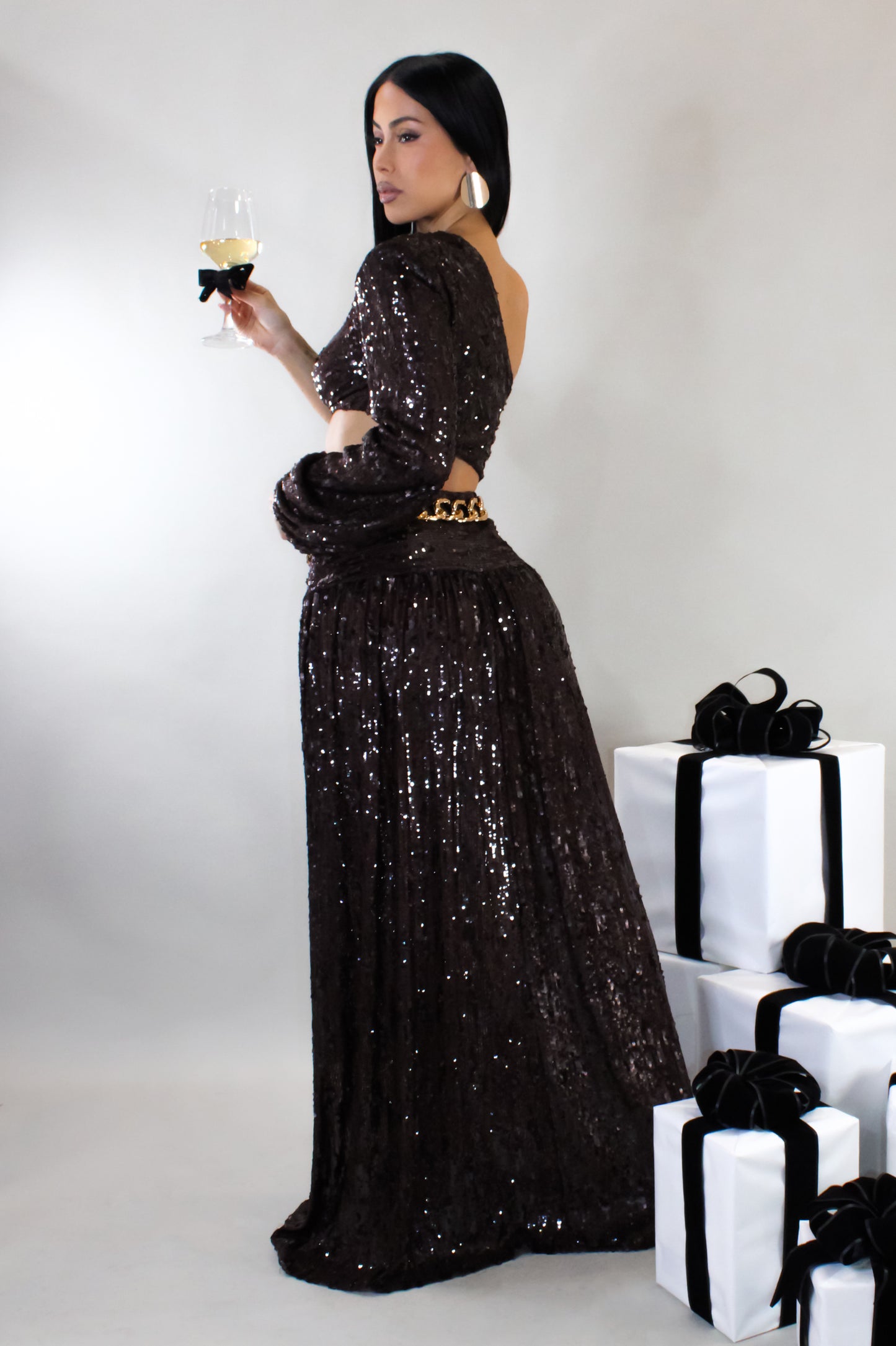 Going Rouge Maxi Dress- Brown