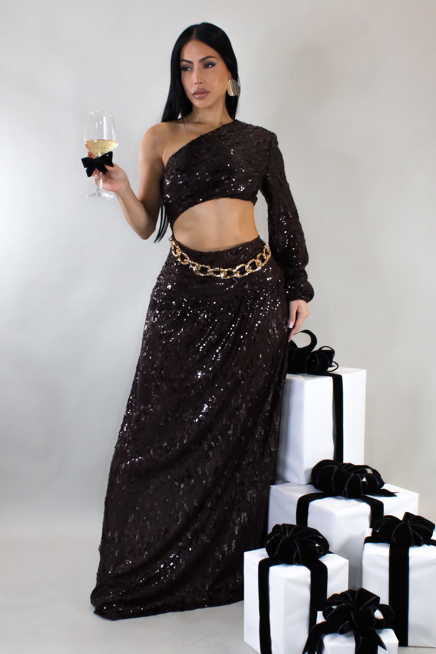 Going Rouge Maxi Dress- Brown