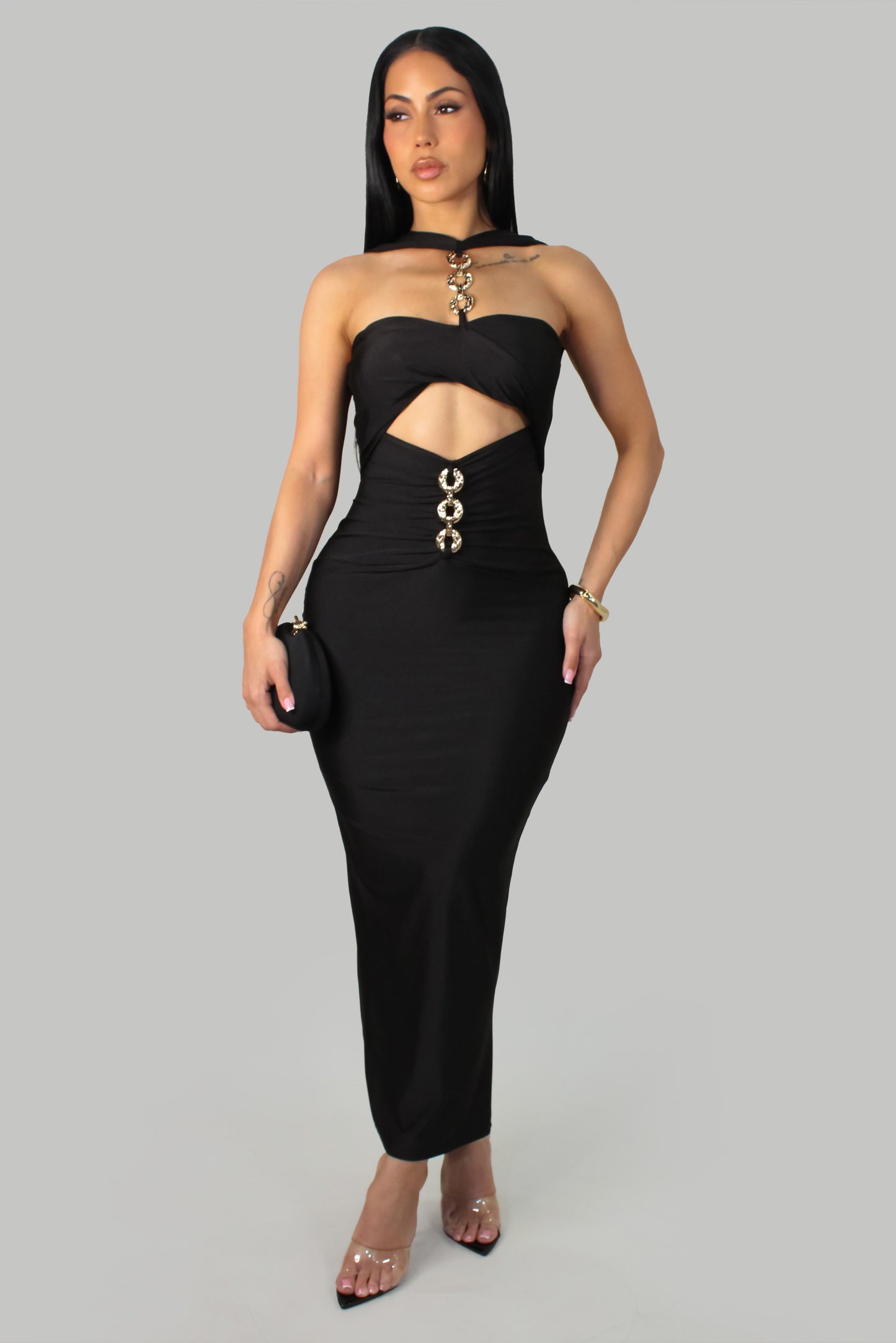 Just Staying Dress - Black