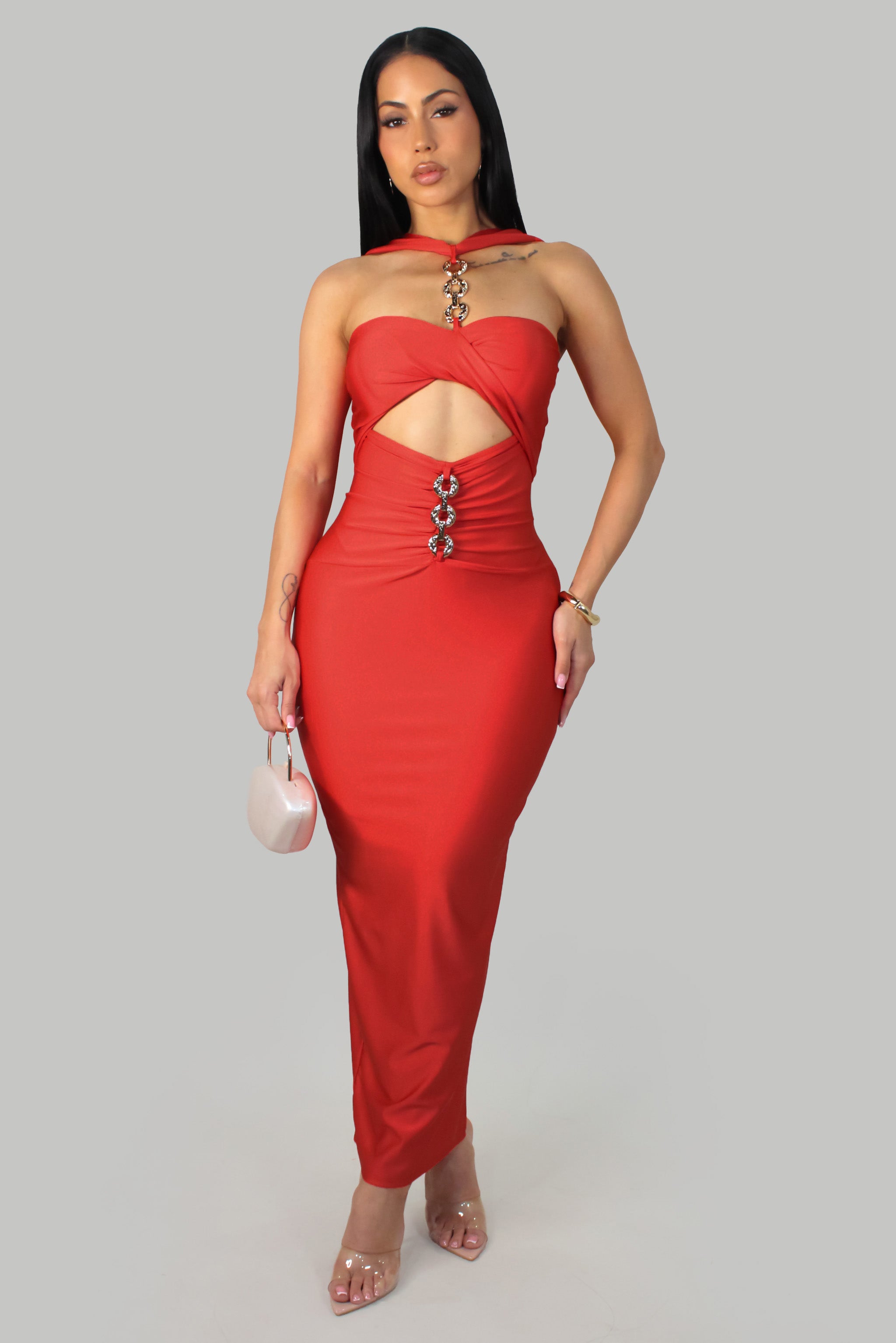 knee length dresses for ladies Boho Junior Plus Size Floral Wrap Belted Front Slit Maxi Dress Taupe / 1X-2X-3X/1-1-1