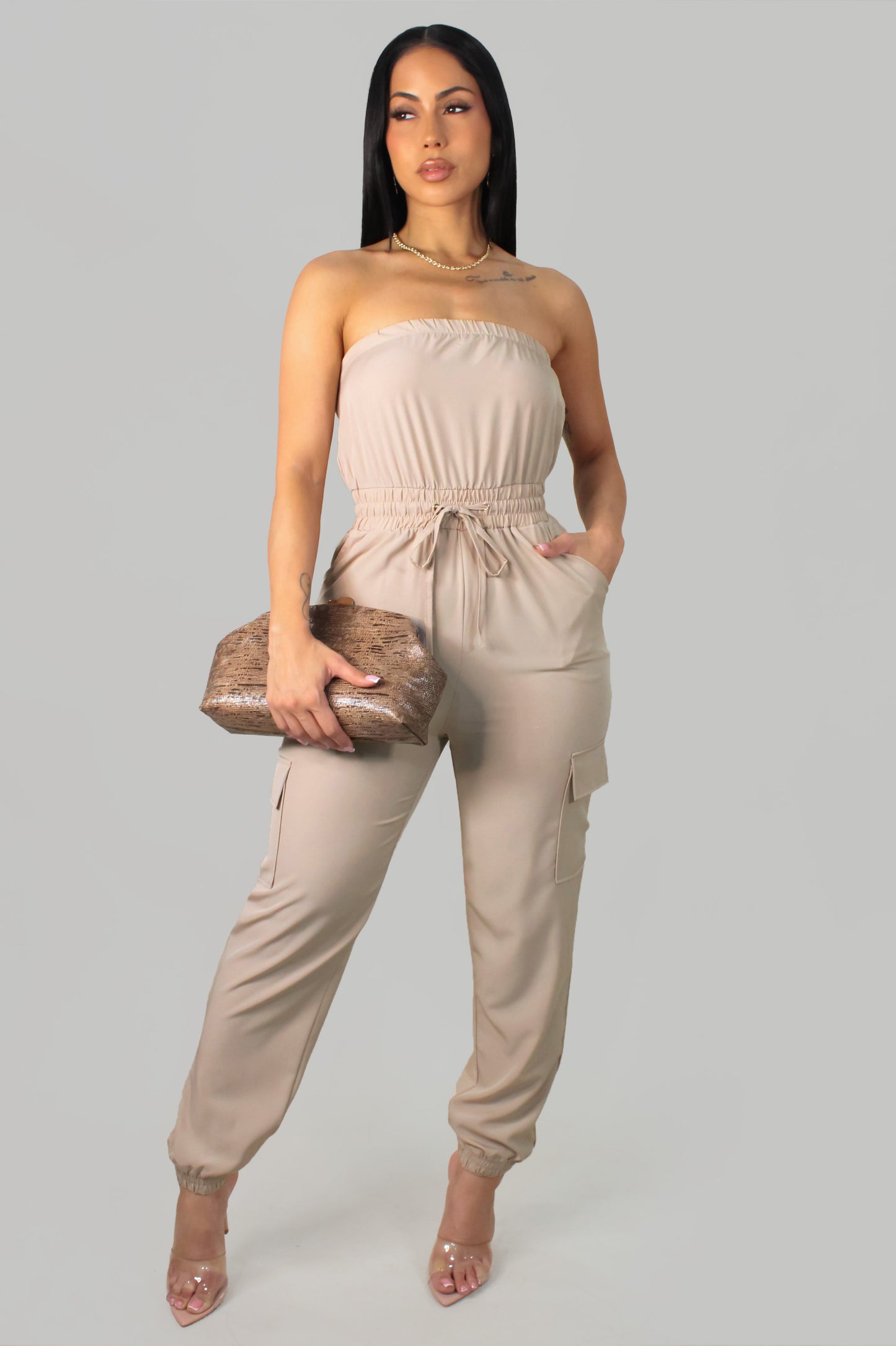Nancy's Jumpsuit - Beige