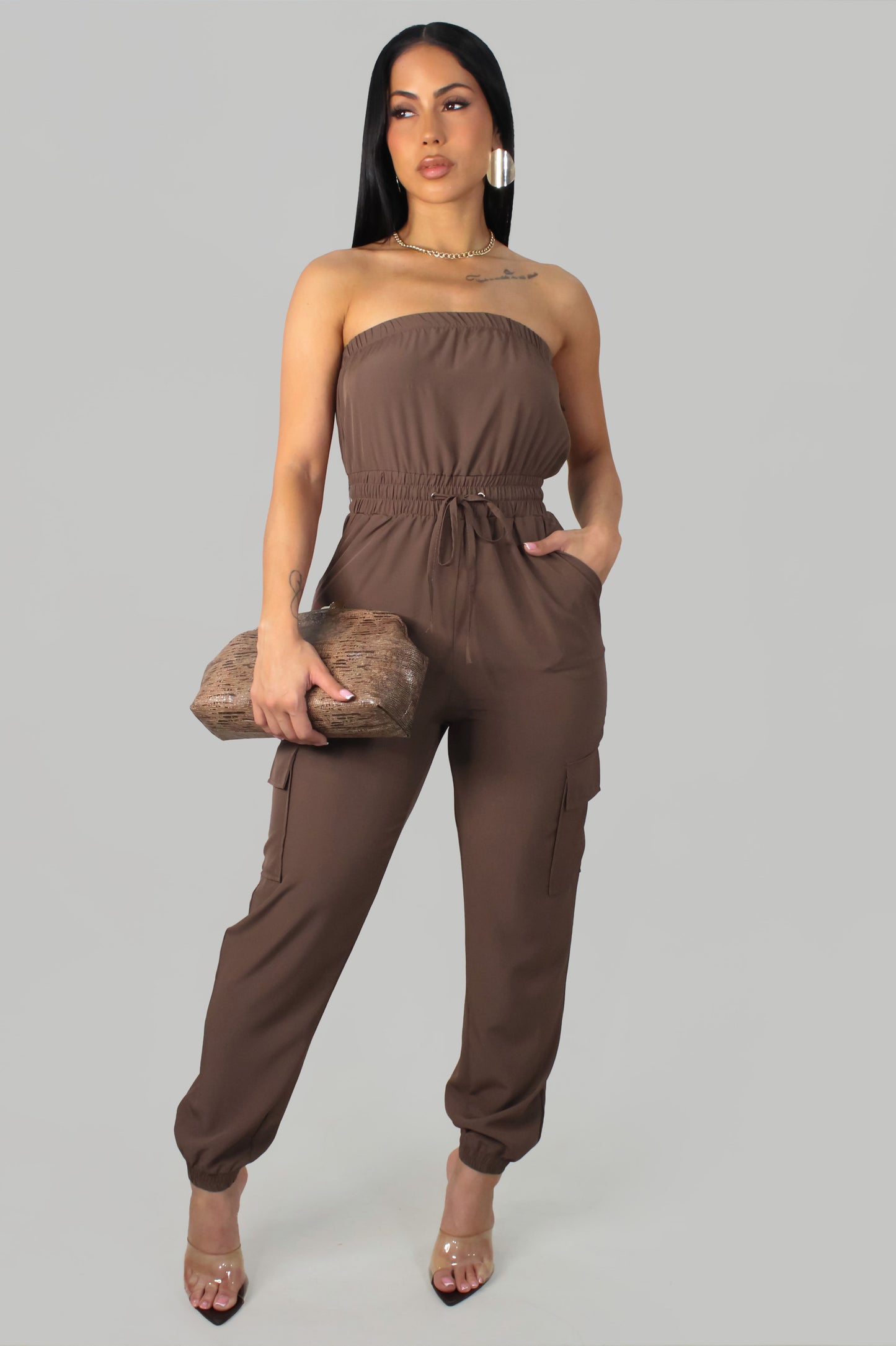 Nancy's Jumpsuit - Brown