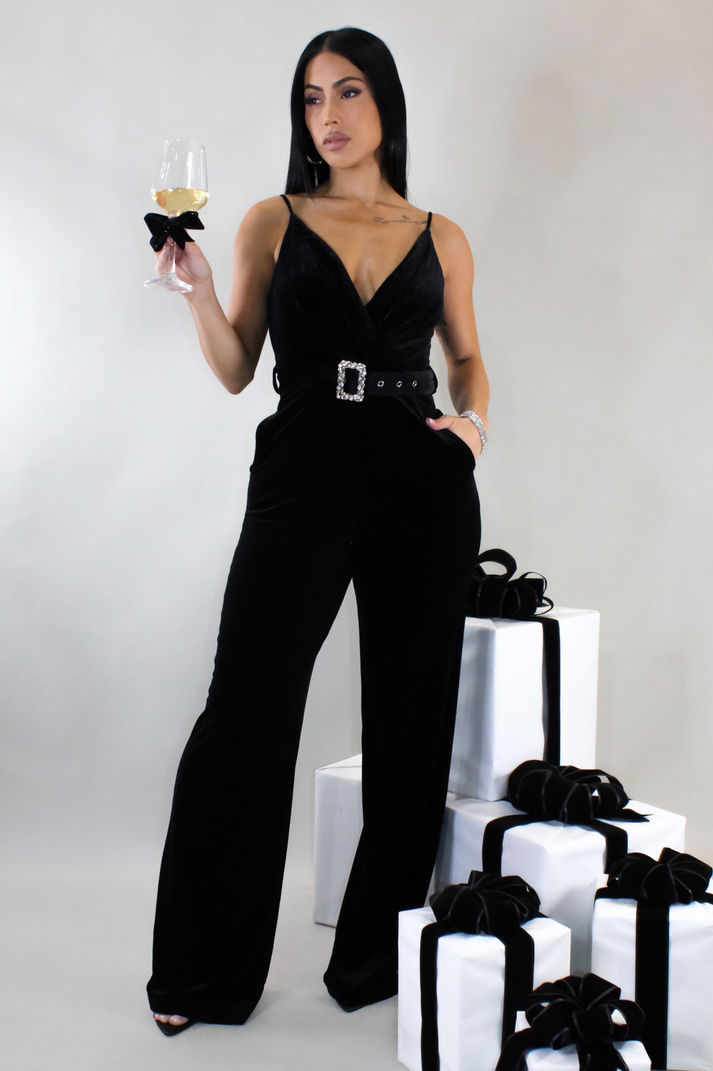 Upgraded and Ready Jumpsuit - Black