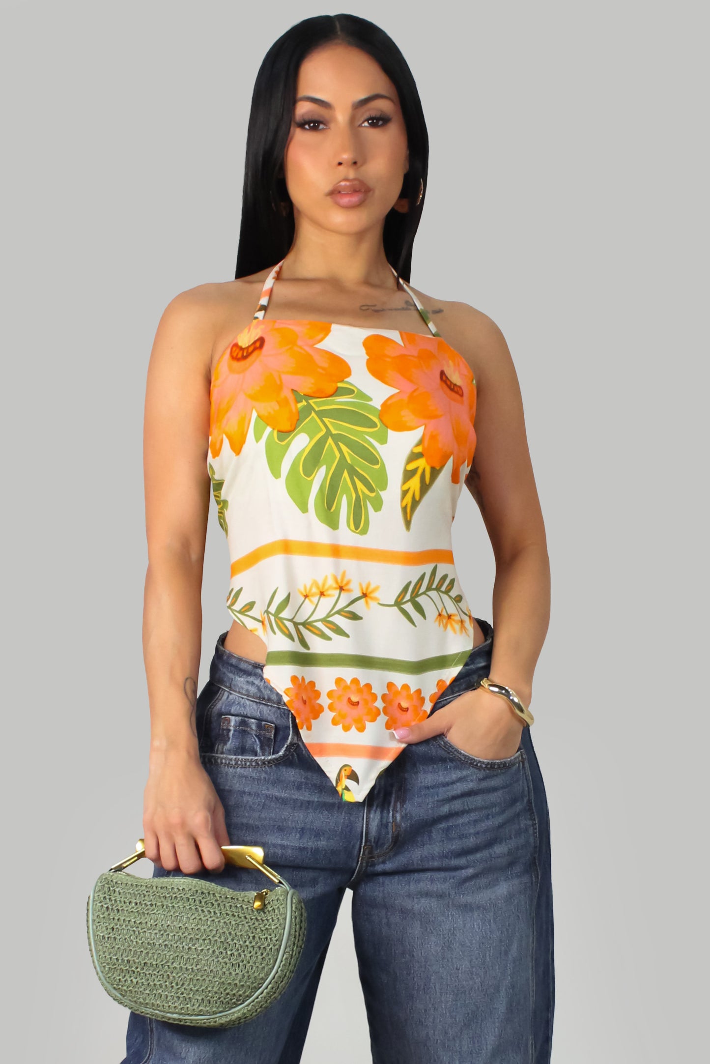Amazonia Heaven Top - Ivory-Multi