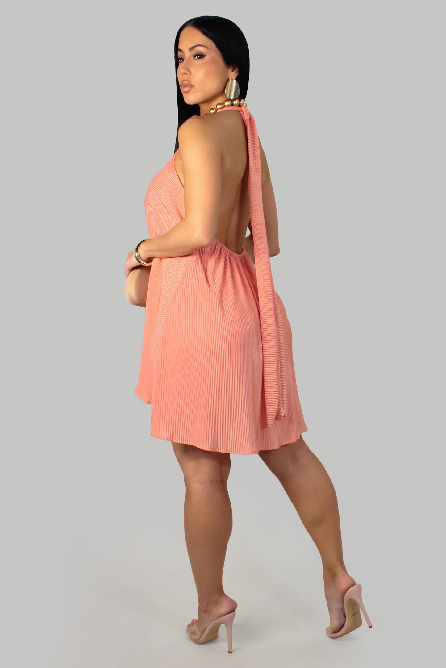 Too Much Romper - Coral
