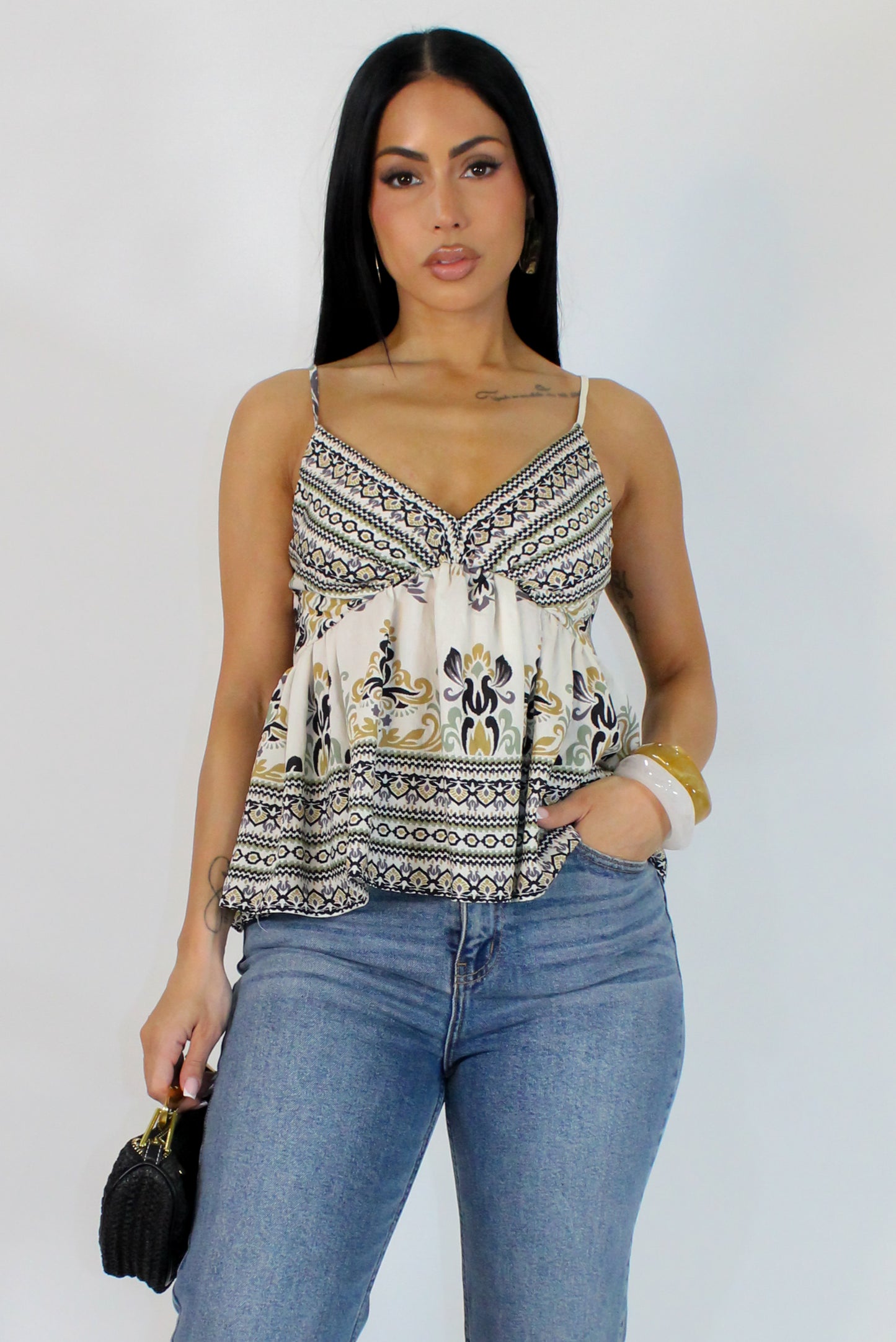 Soft Day Top - White & Black