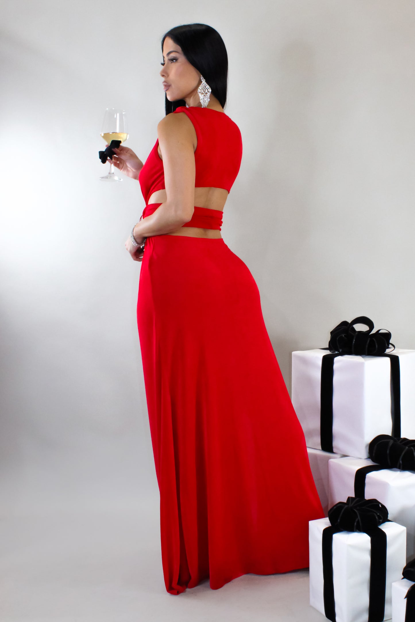 For The Gram Maxi Dress - Red