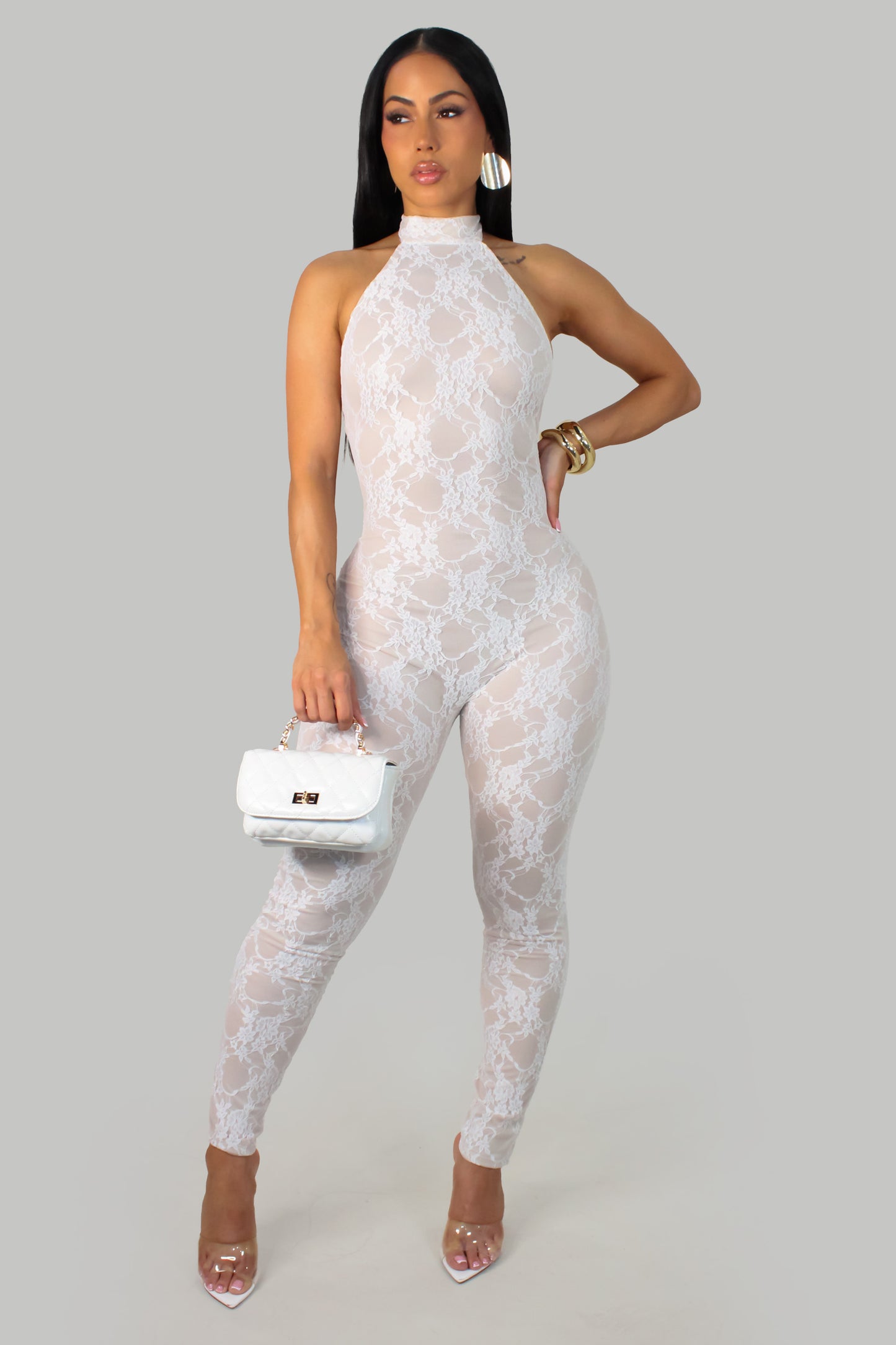BabyDoll  Jumpsuit - White
