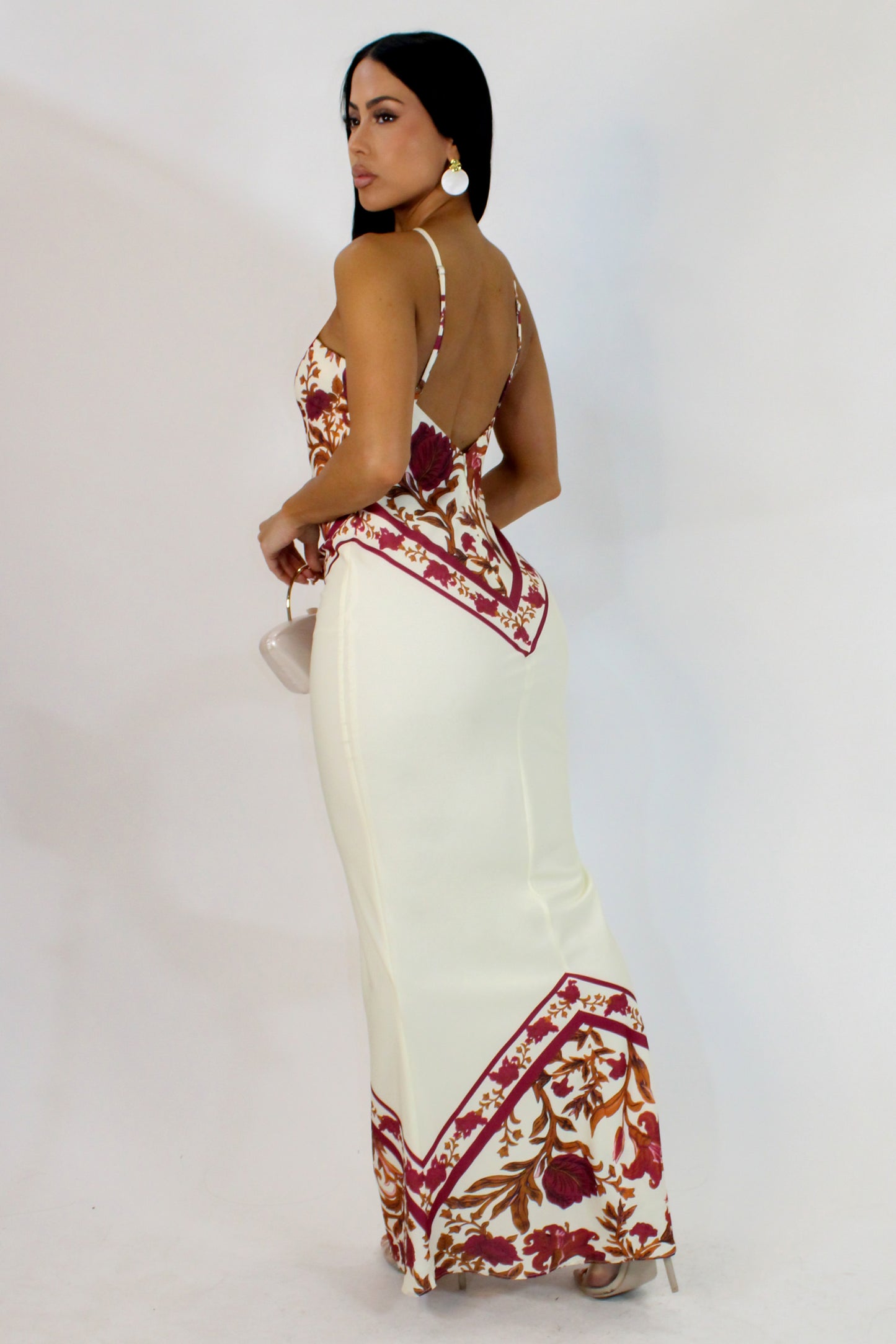 Scarza Maxi Dress - Beige