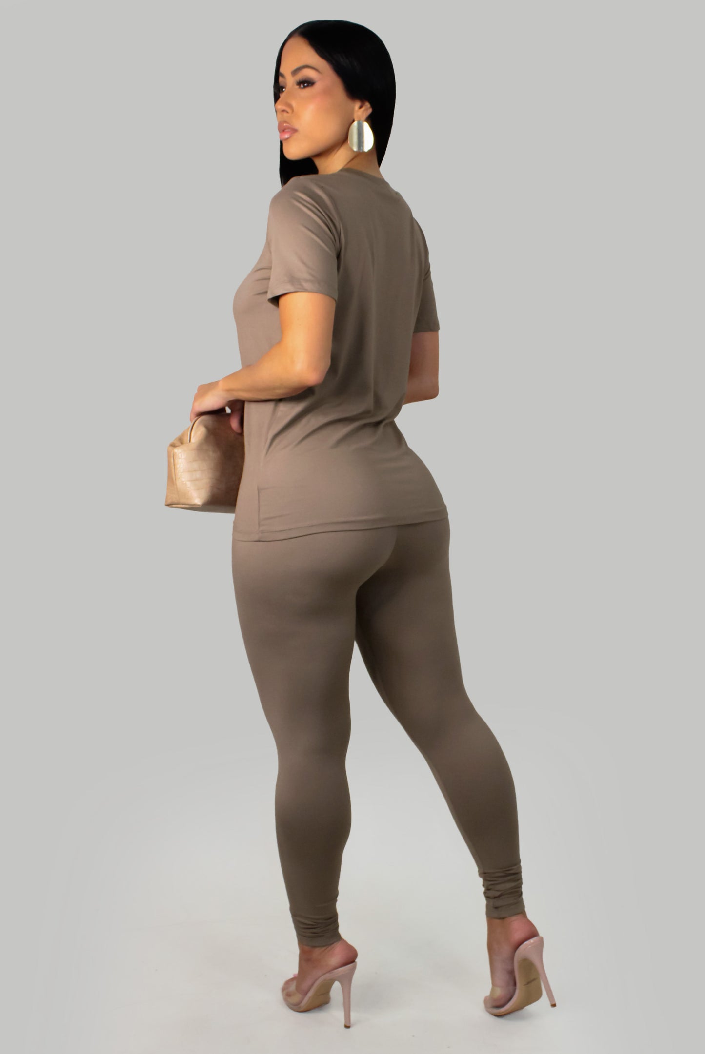 Endeless Night Two Piece Pant Set - Tan