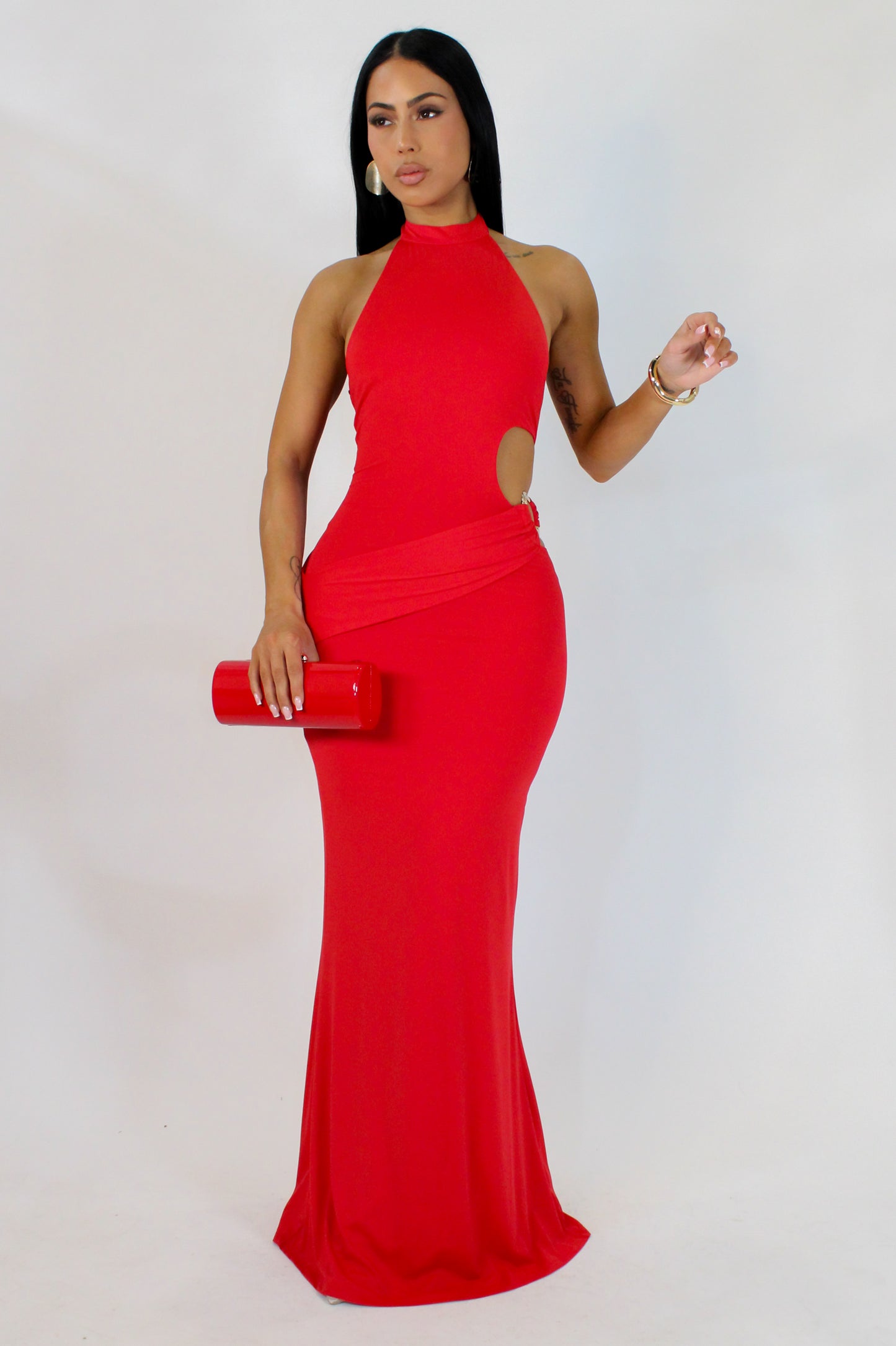 Secrets Maxi Dress - Red