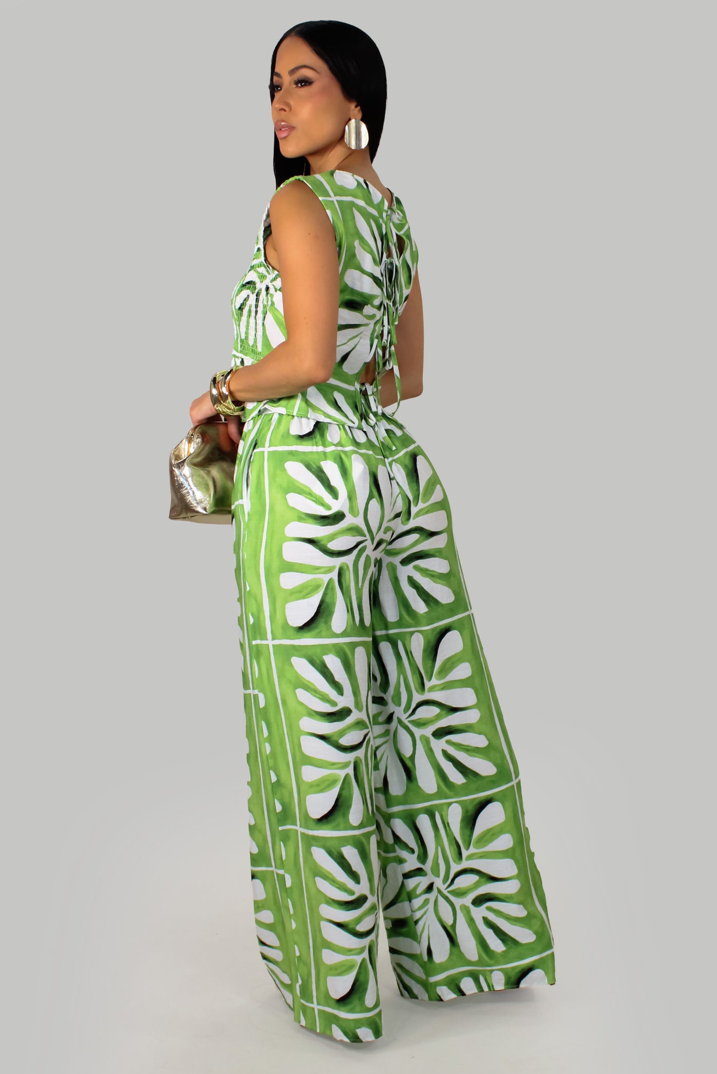 New Garden Pant Set- Green