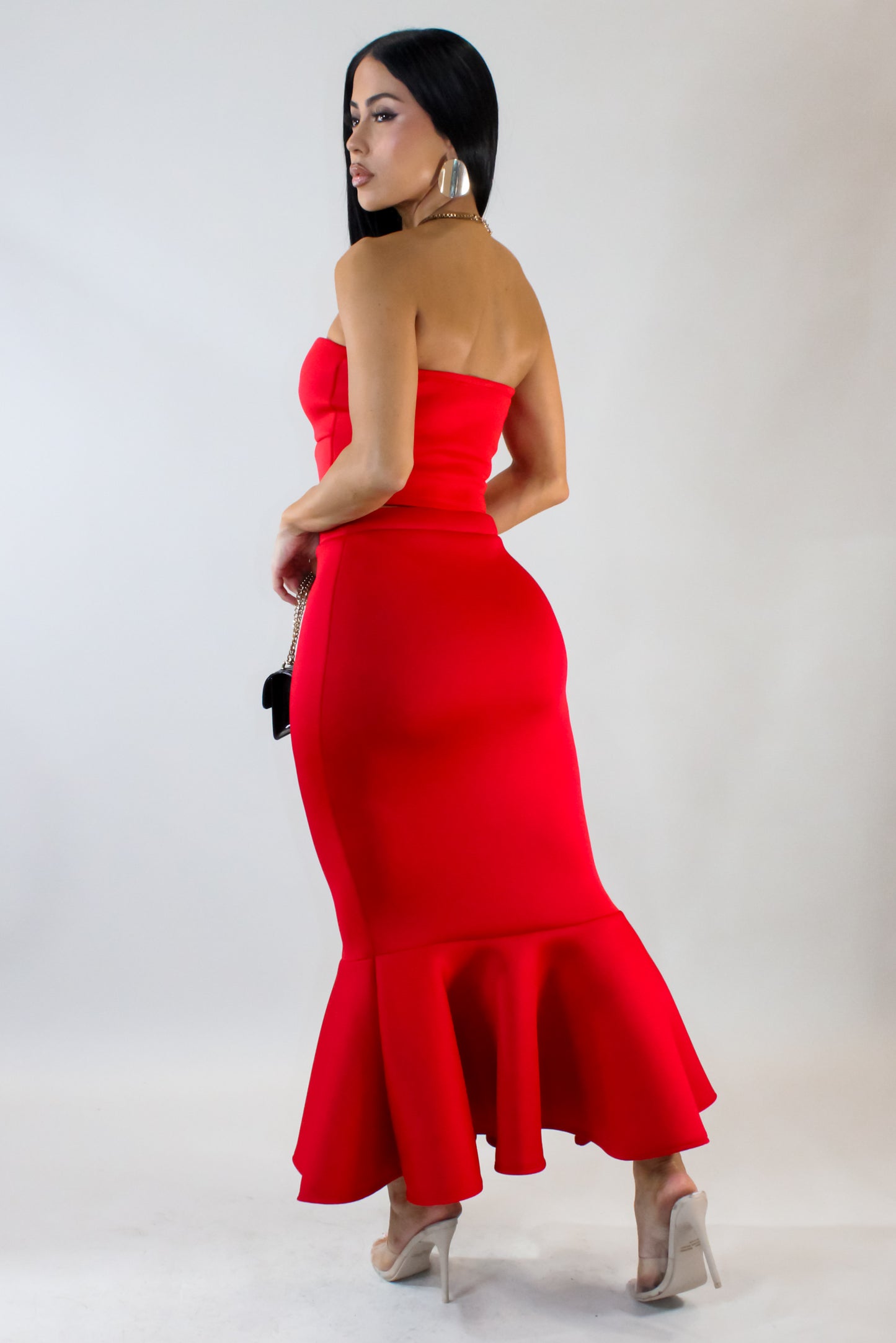 Just Like Before Skirt - Red