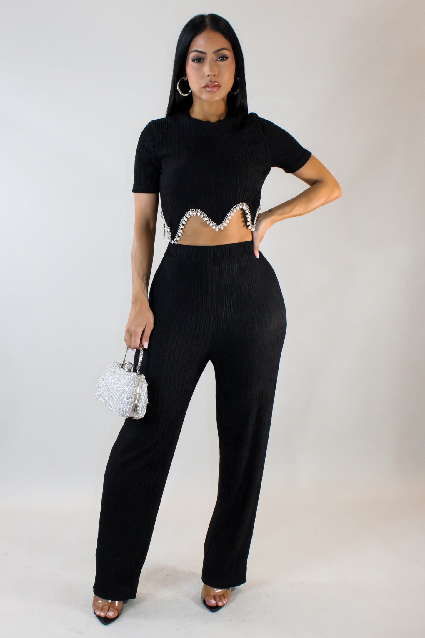 High Demand Pant Set - Black