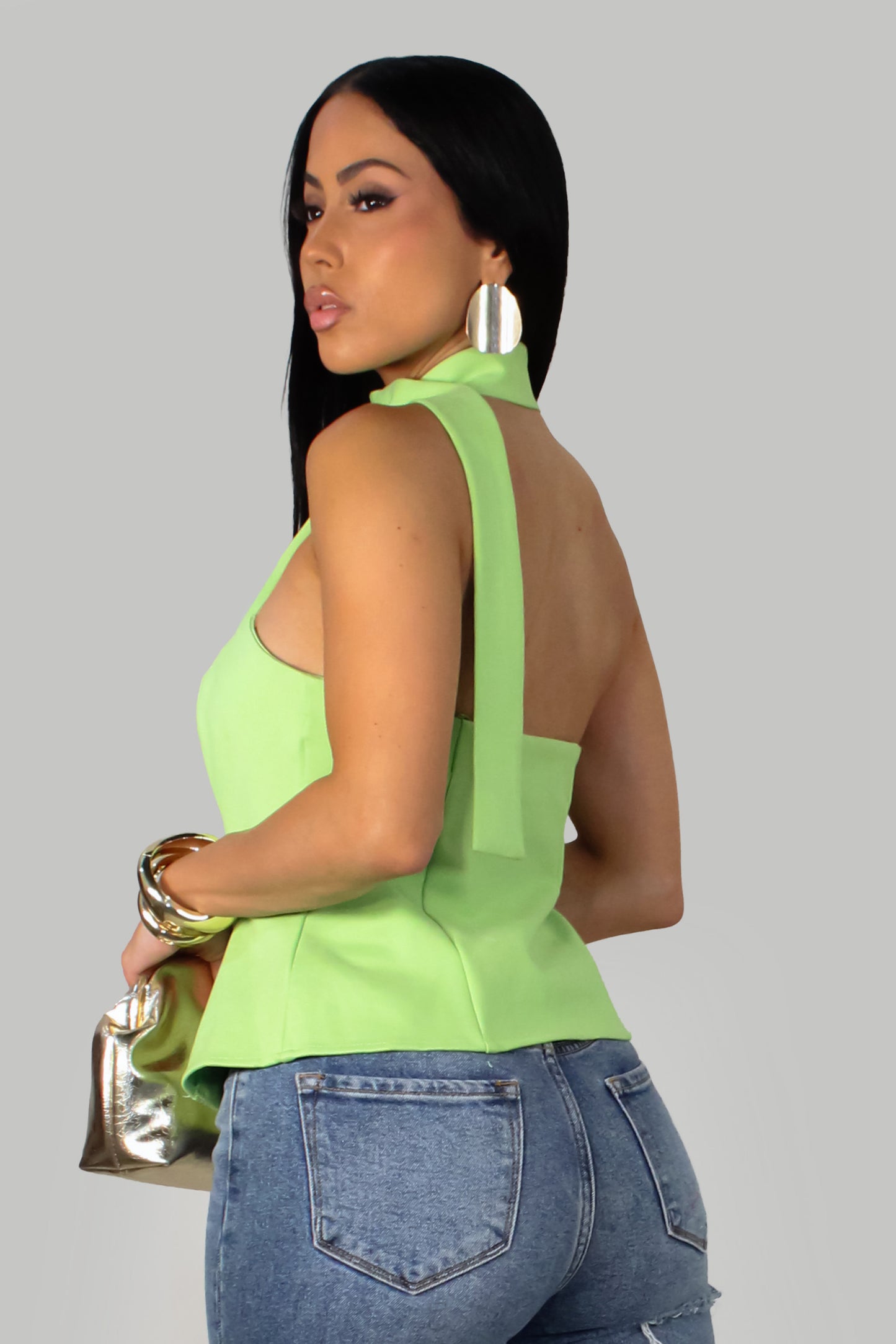June's Top - Lime