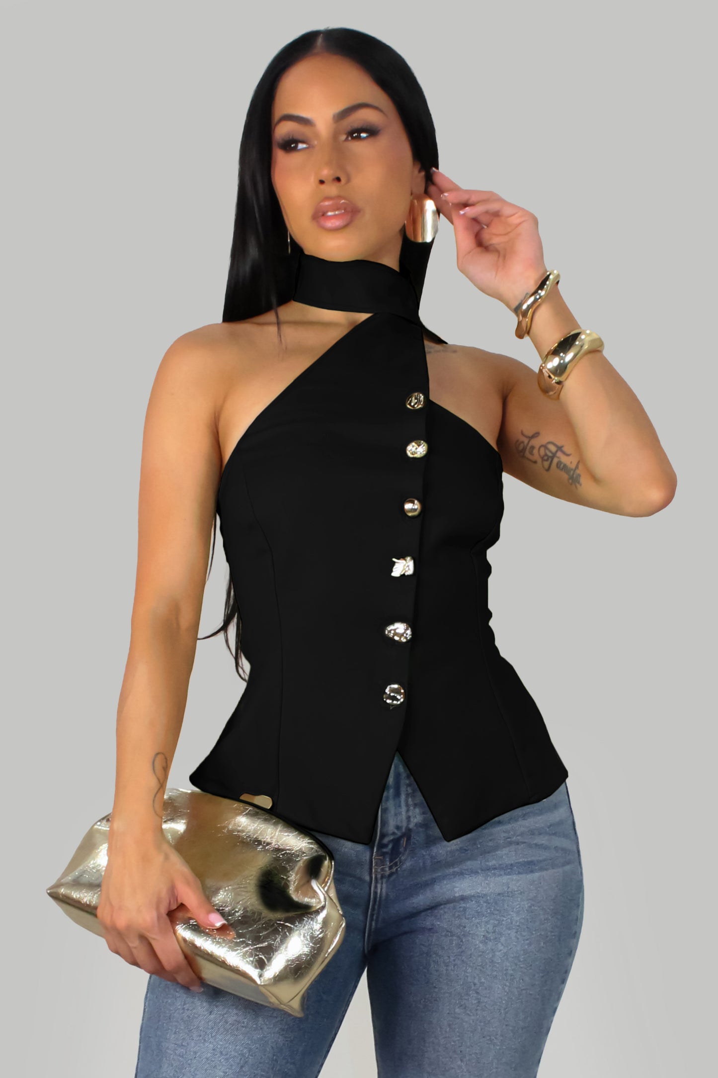 June's Top - Black