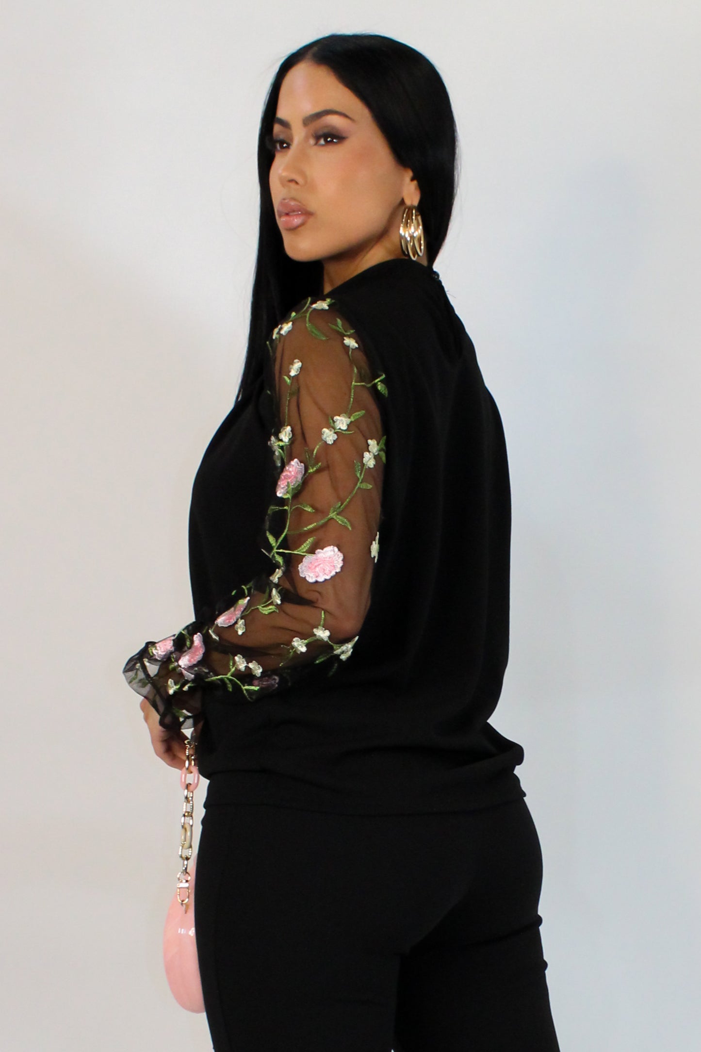 Glamour Blouse - Black