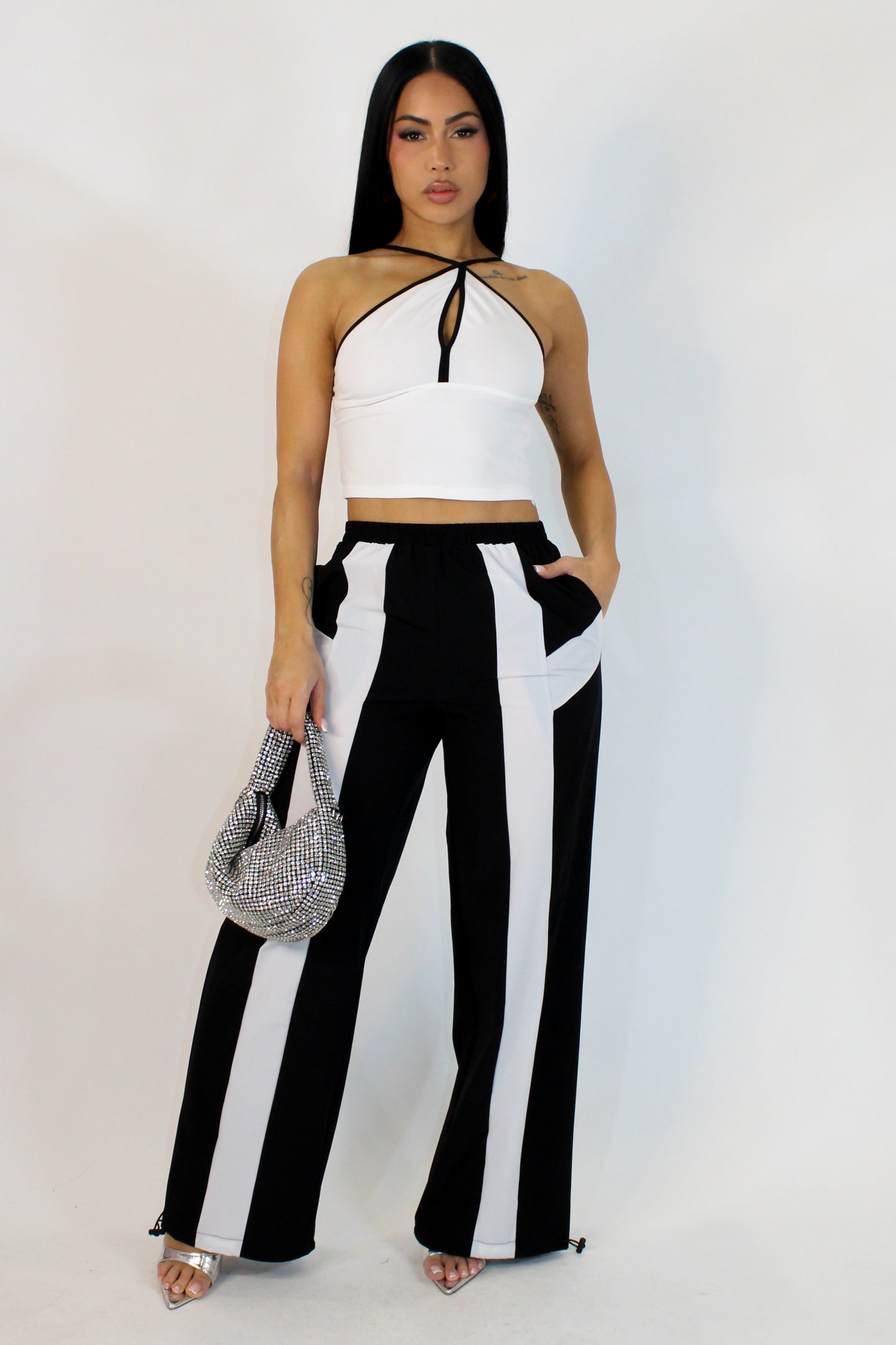 Not Compromised Pant Set - Black