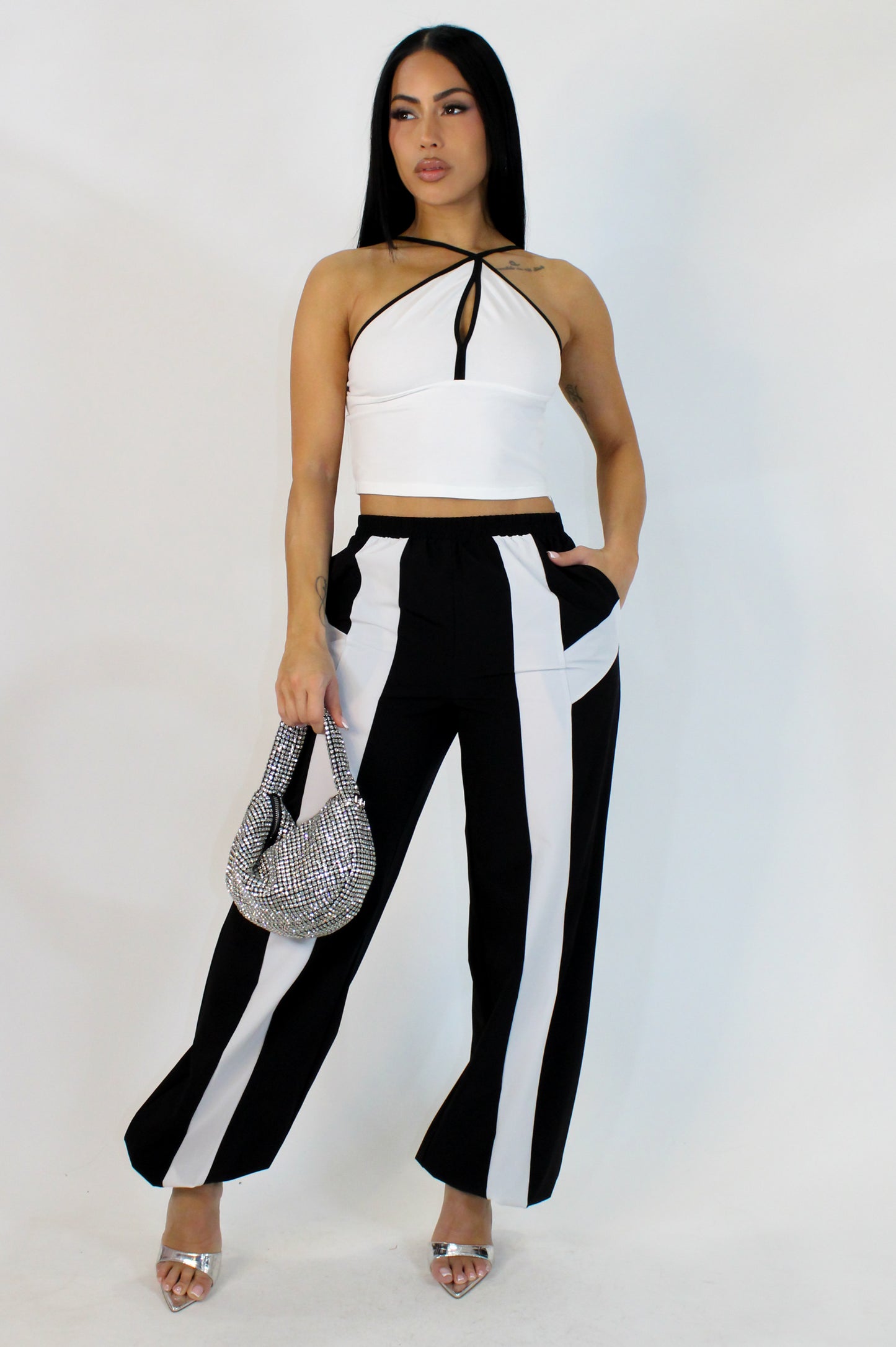 Not Compromised Pant Set - Black