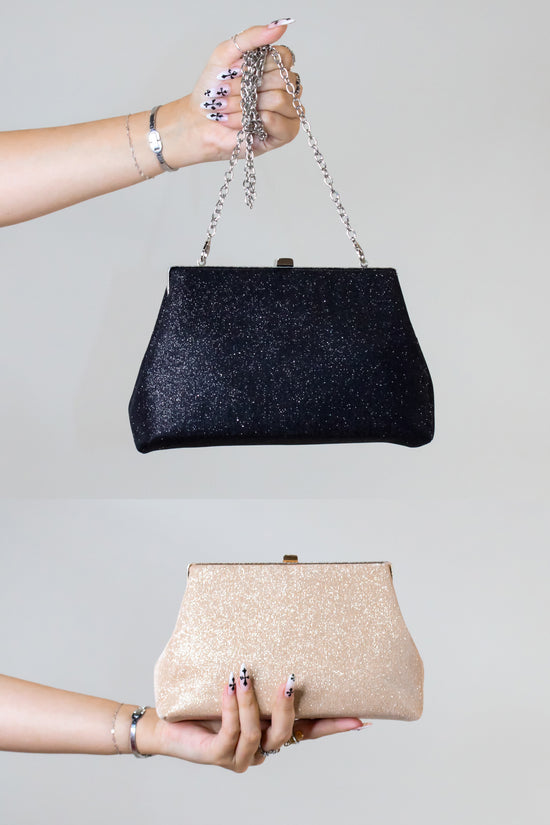 Gala Nights Purse - Black - Champagne