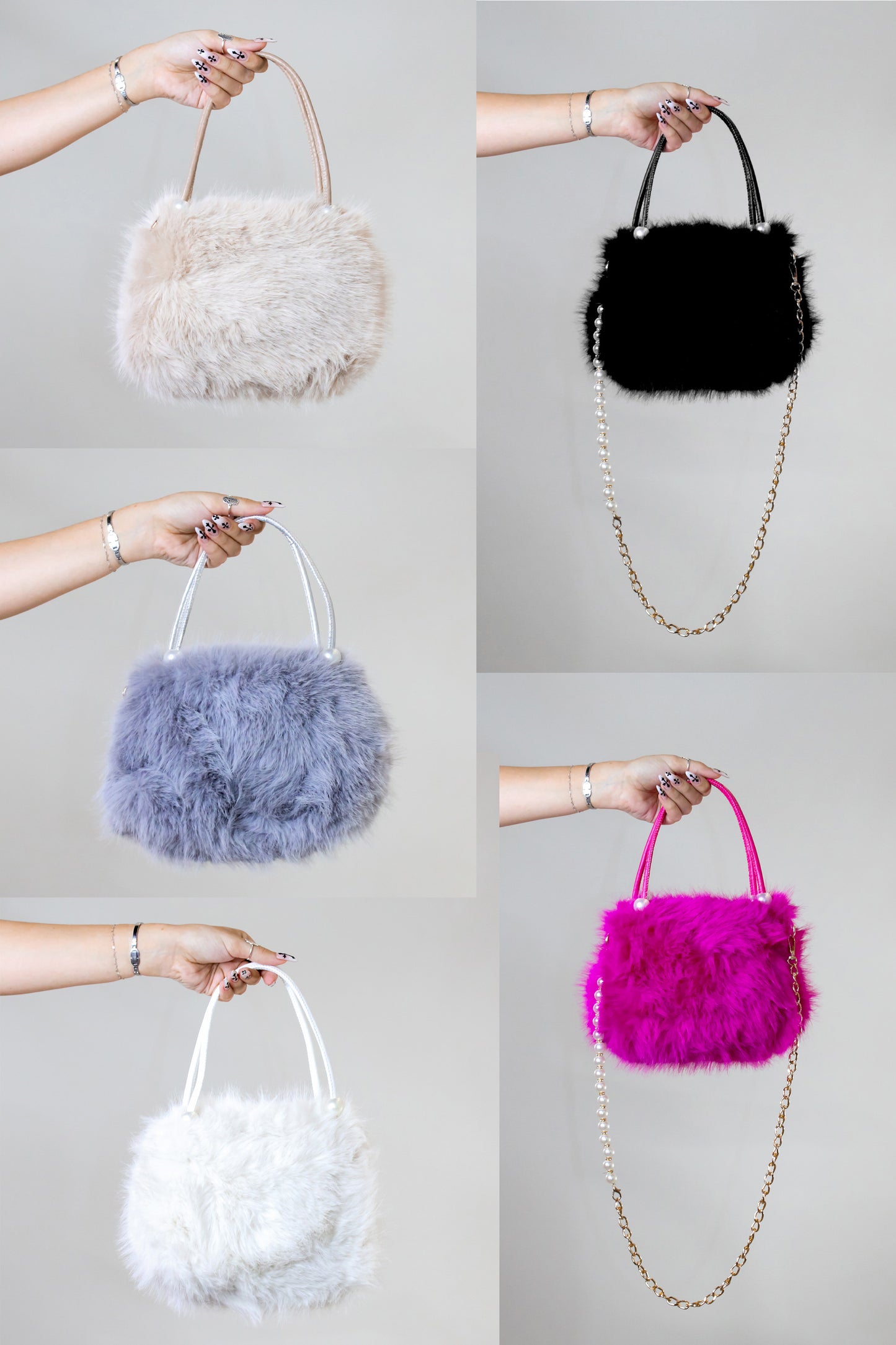 Winning Purse - Pink - White - Beige - Grey - Black