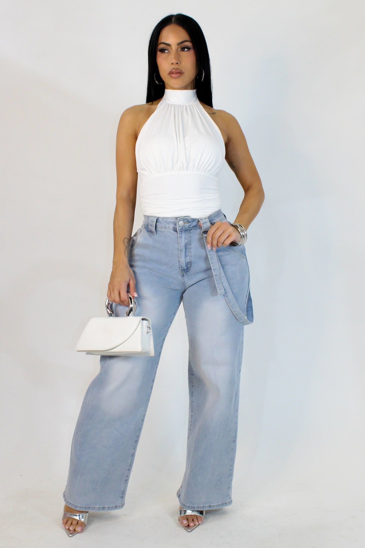 Fancy And Fun Denim Pant- Light Wash